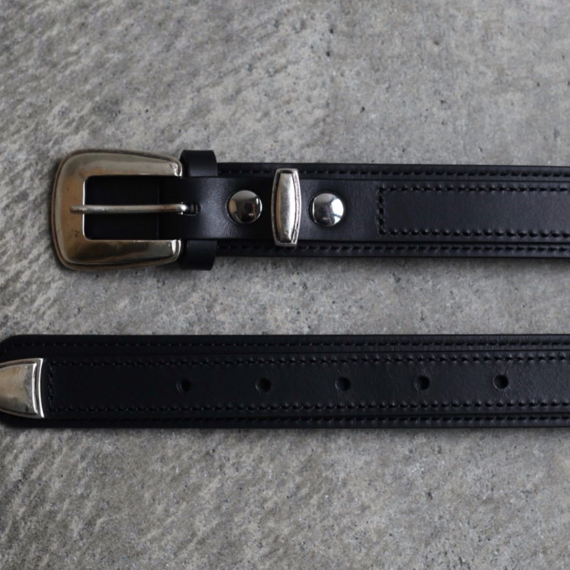 LEMAIRE - 【残り一点】Minimal Western Belt(GRAINED COW LEATHER