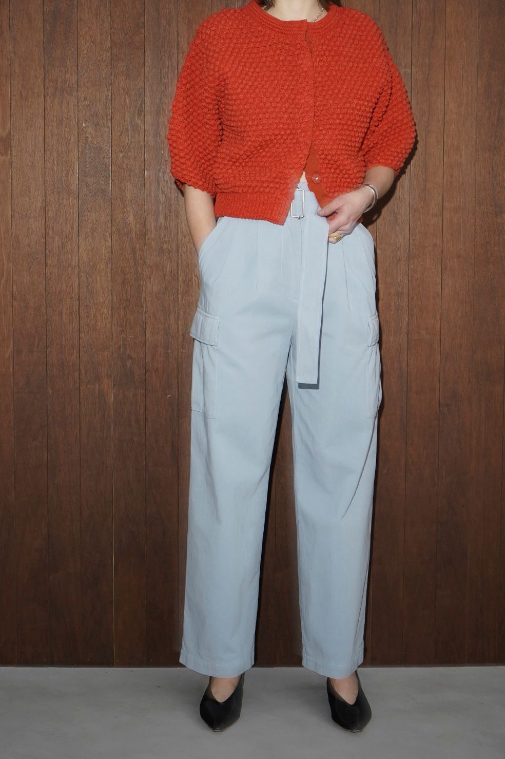 CLANE - ハイウエスト バック スリット カーゴパンツ - H/W BACK SLIT