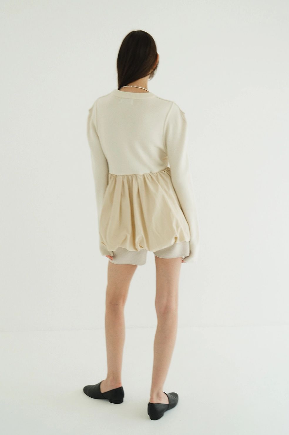 CLANE - ドッキングニットトップス | DOCKING POWERSHOULDER KNIT TOPS