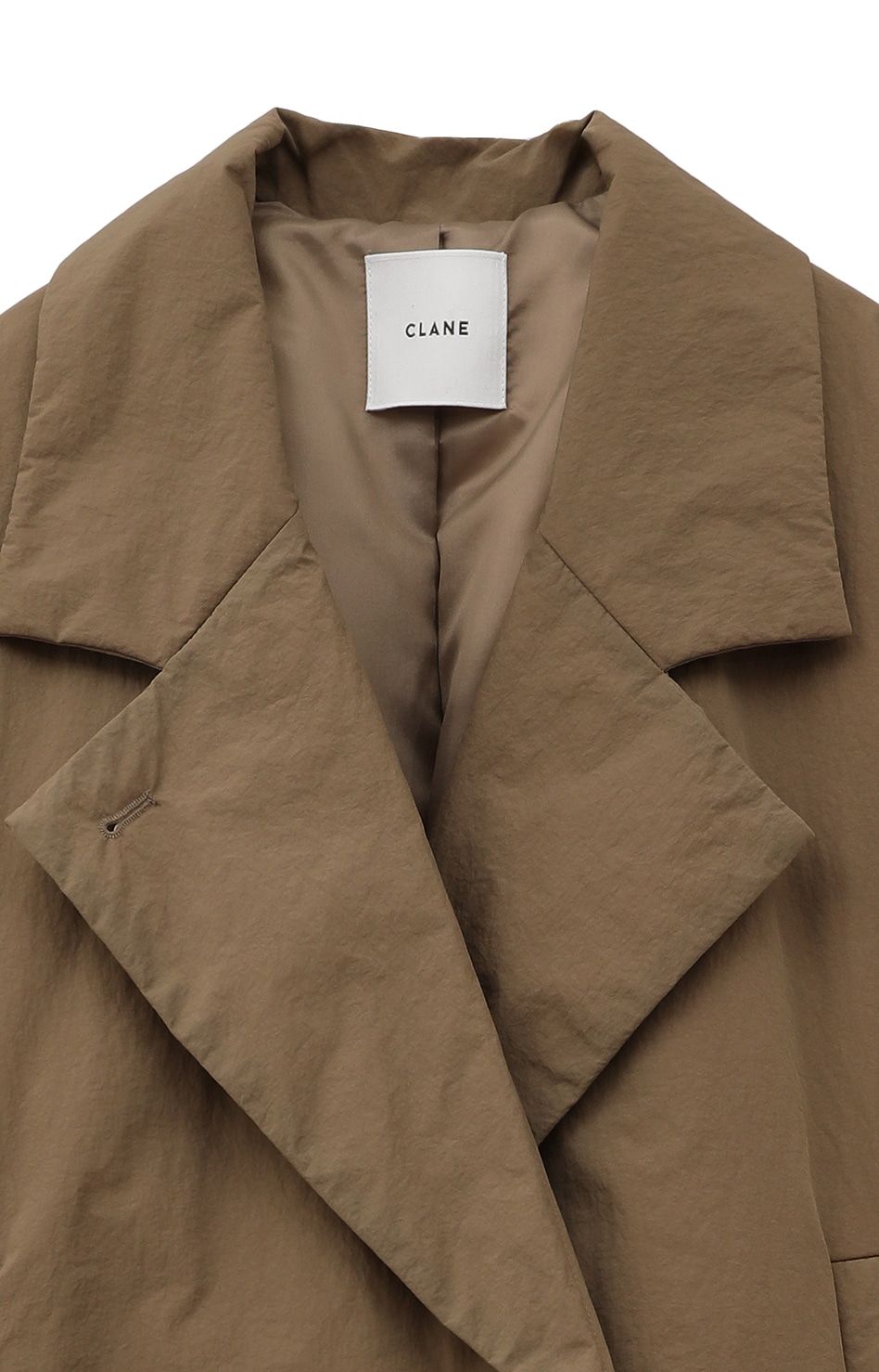 CLANE - カラーダウン チェスターコート ベージュ - COLOR DOWN