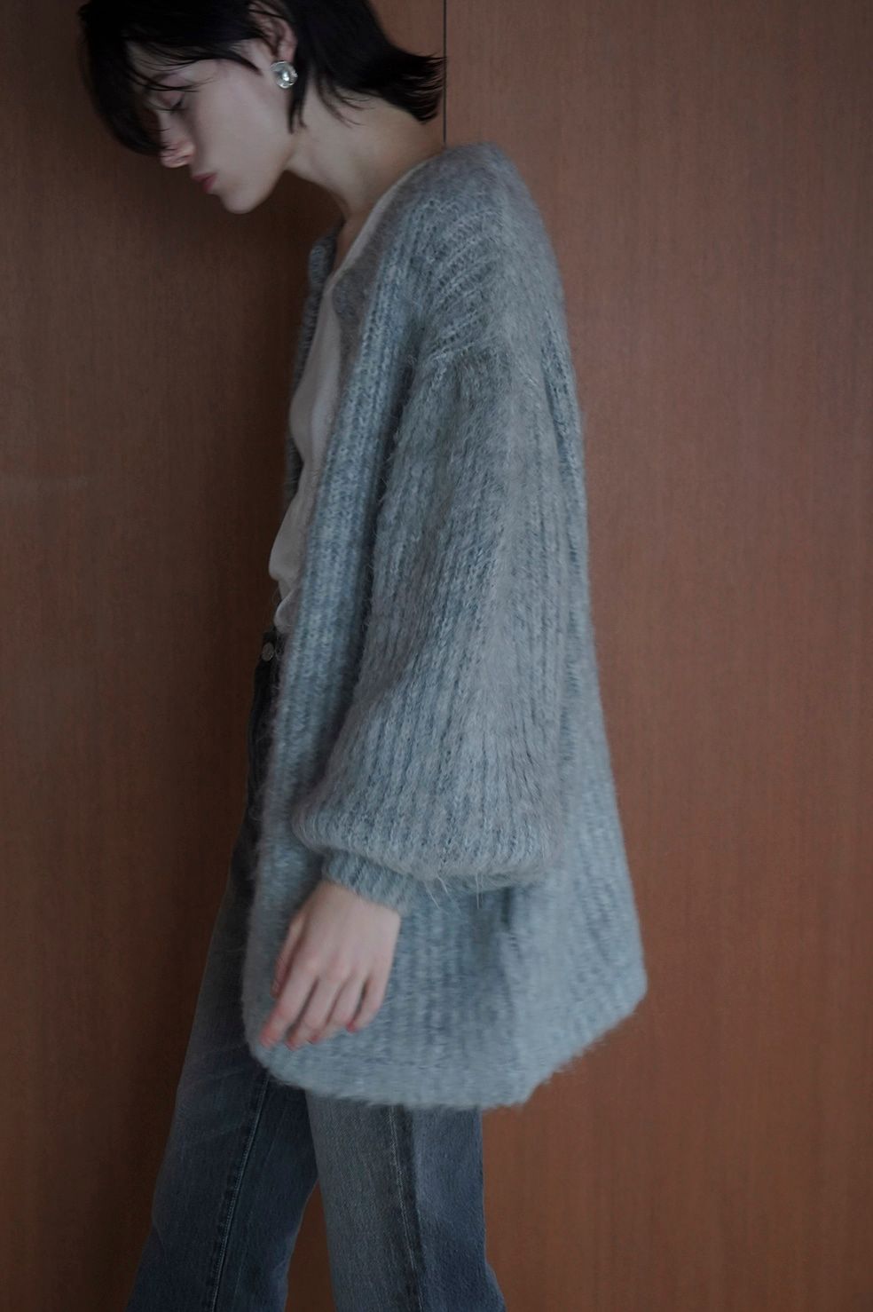 CLANE - カラー モヘア シャギー カーディガン - COLOR MOHAIR SHAGGY