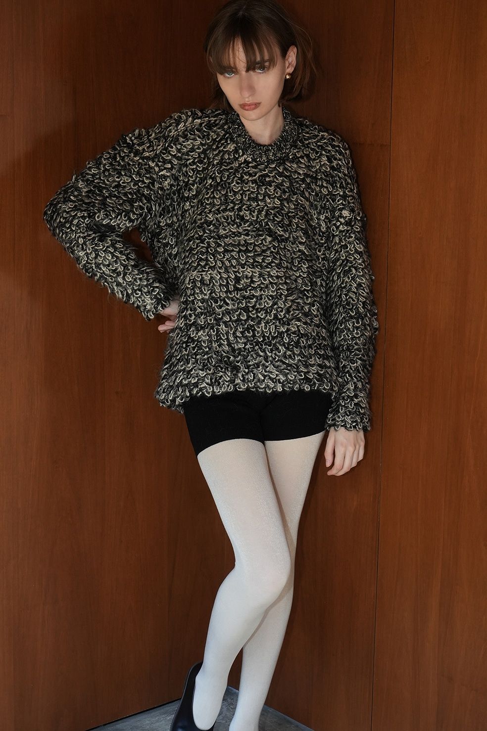 CLANE - ミックス モヘア ニット トップス - MIX LOOP MOHAIR KNIT