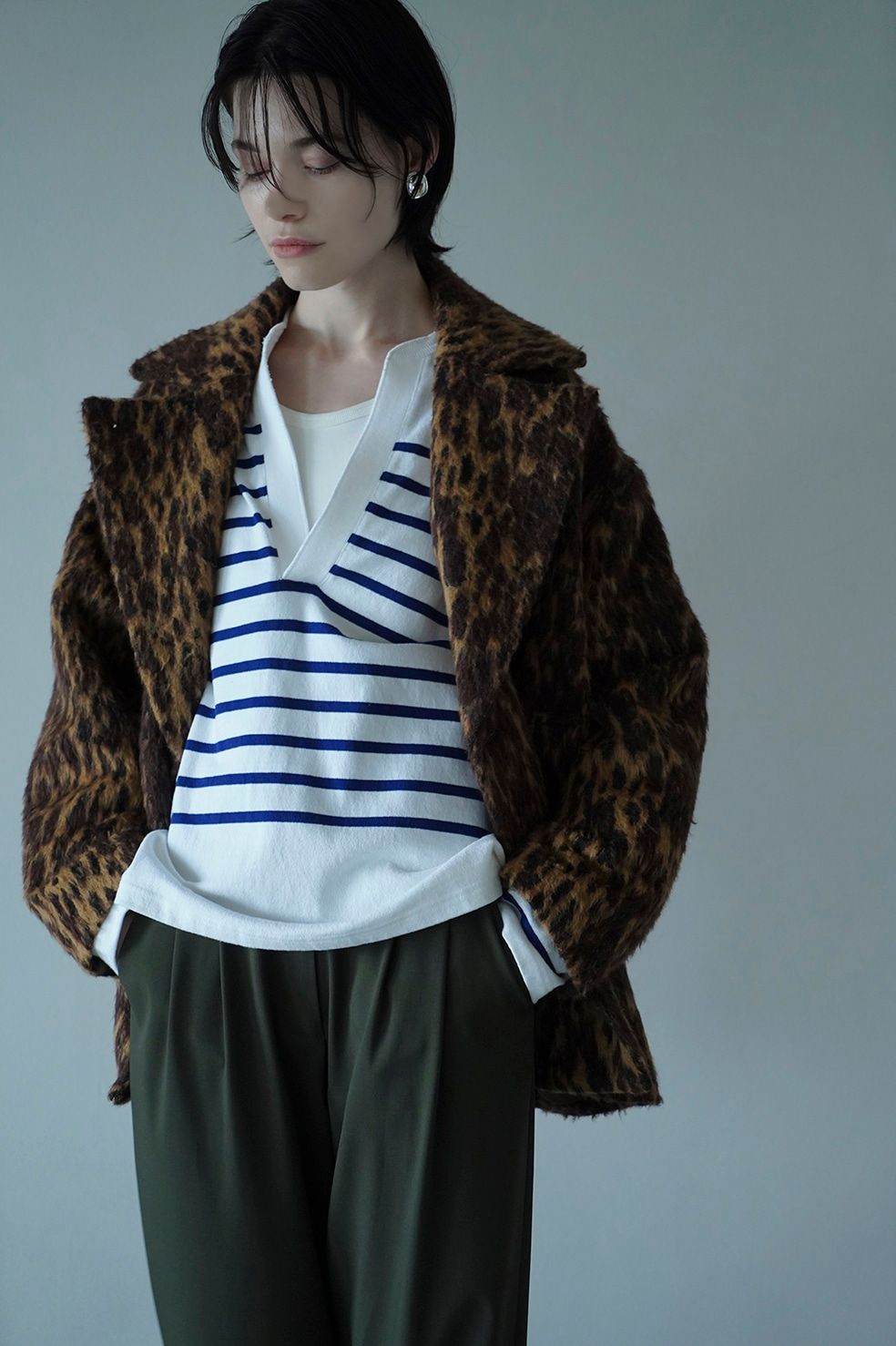 CLANE - オーバー ライン ダブル コート - OVER LINE DOUBLE COAT