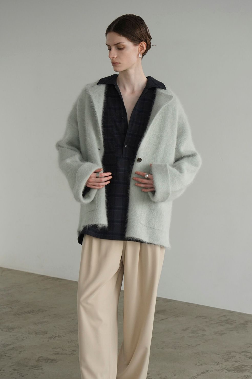 CLANE - アンゴラ テーラードジャケット - ANGOLA TAILORED KNIT