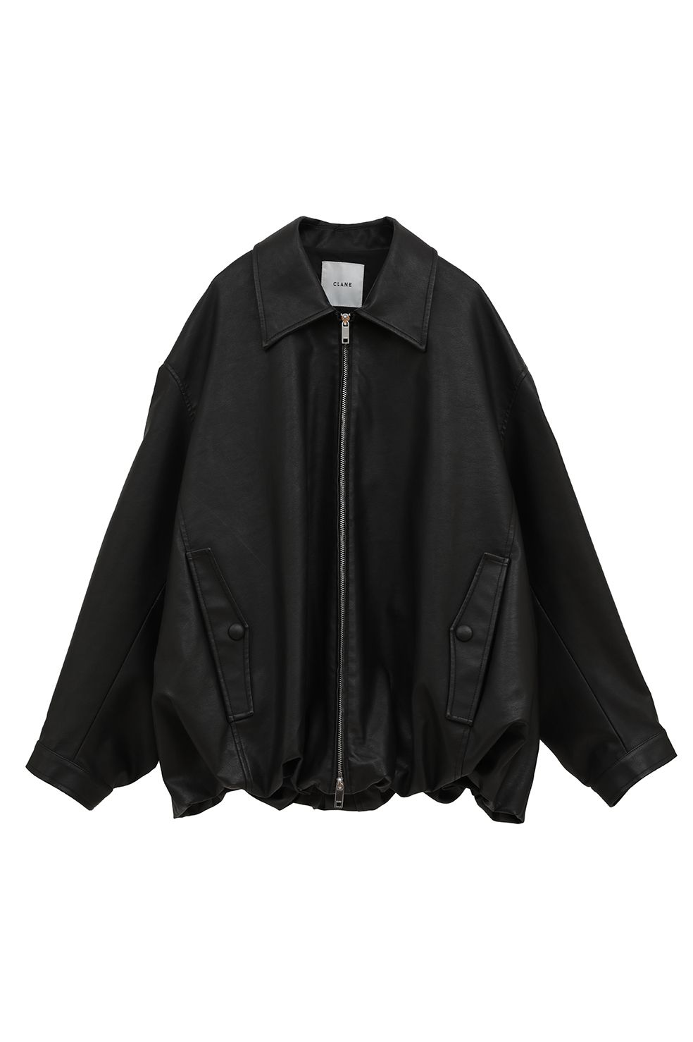 CLANE - フェイクレザーバルーンジャケット - FAKE LEATHER BALLOON