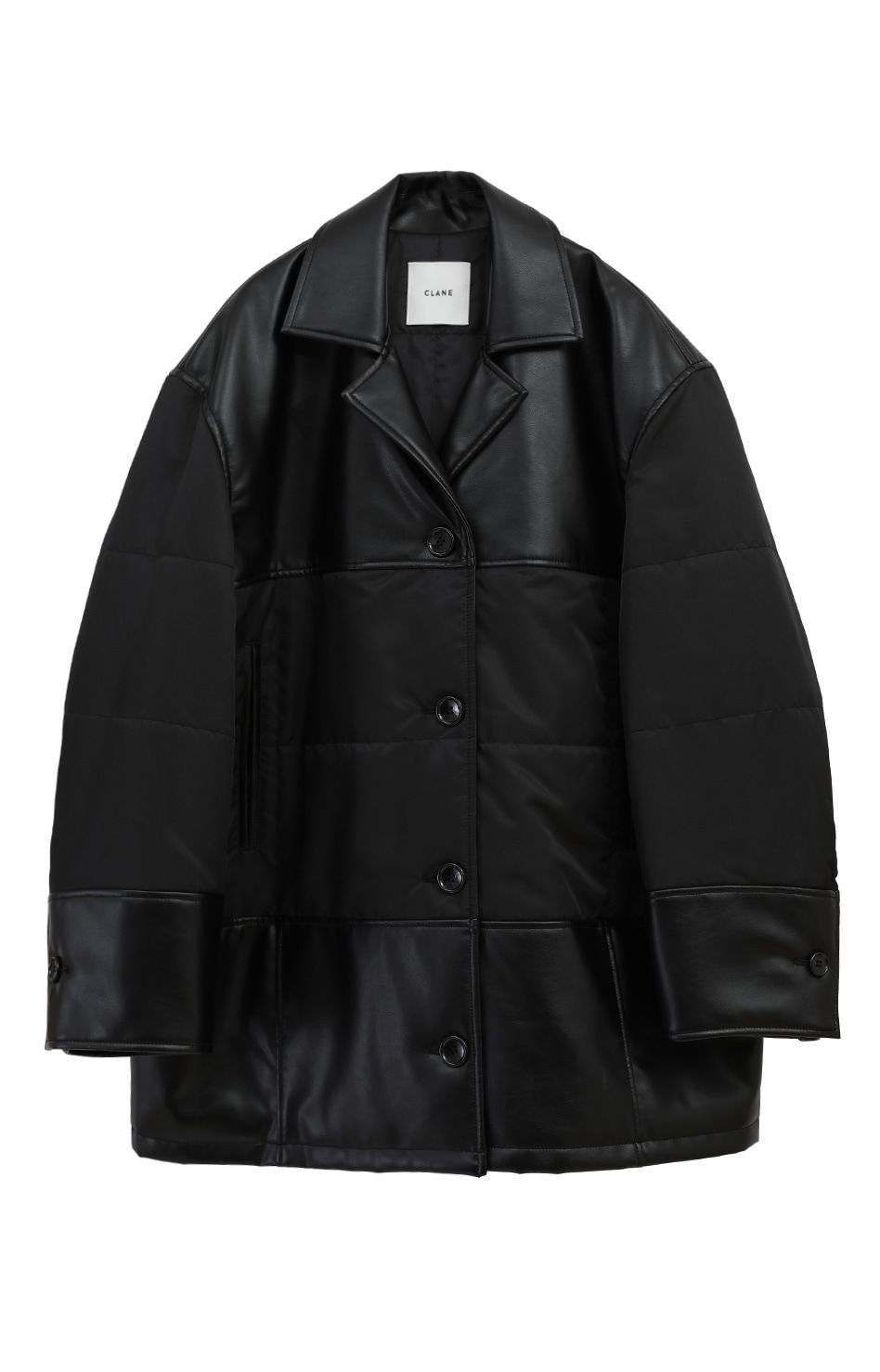 CLANE - ヴィーガンレザー オーバーサイズ ジャケット - LEATHER