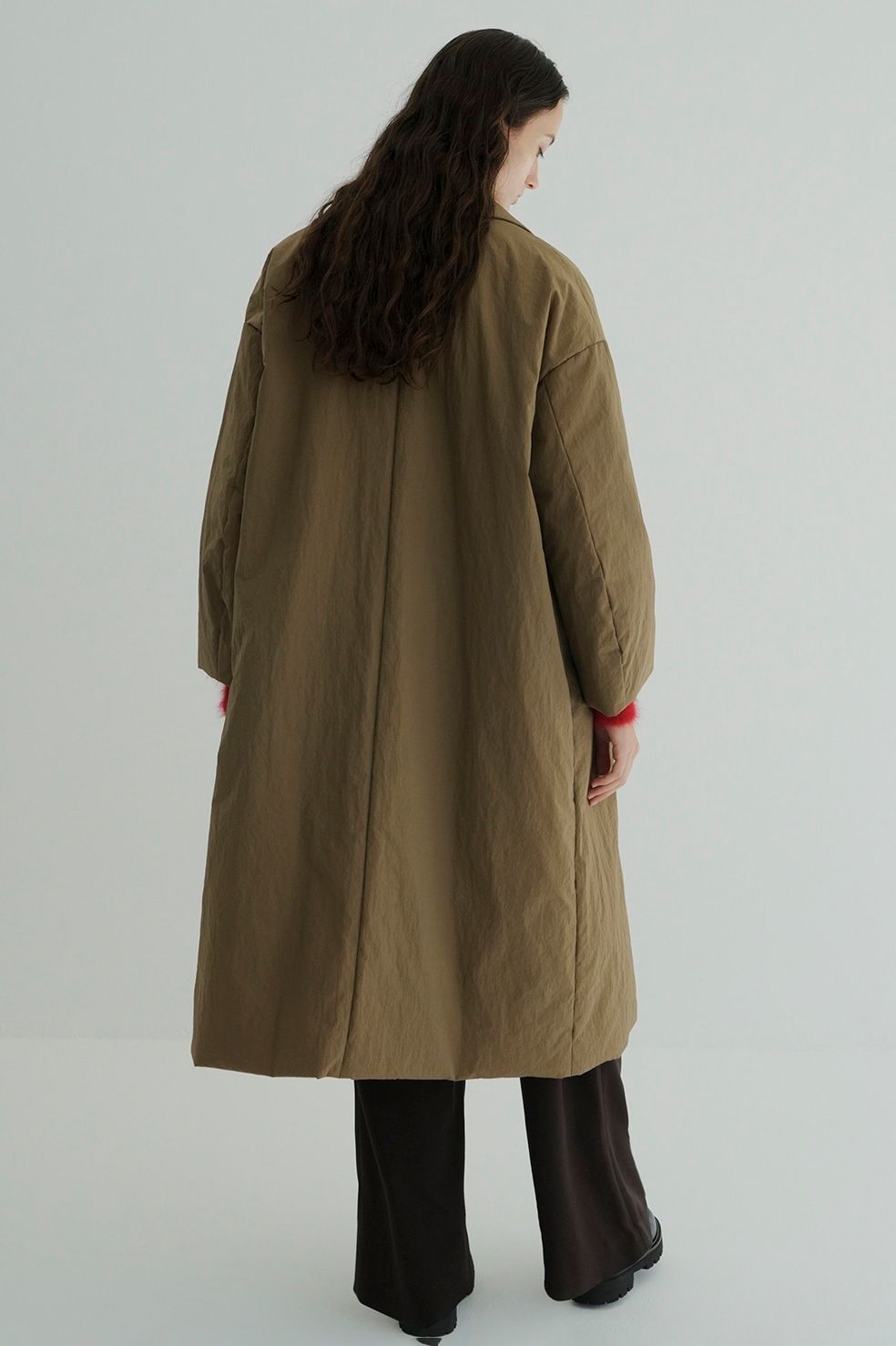 CLANE - カラーダウン チェスターコート ベージュ - COLOR DOWN