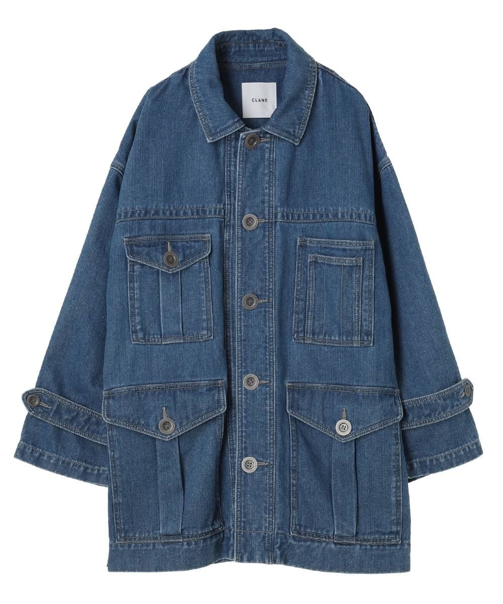CLANE - ルーズワイドカバーオール - LOOSE WIDE COVERALL BLUE