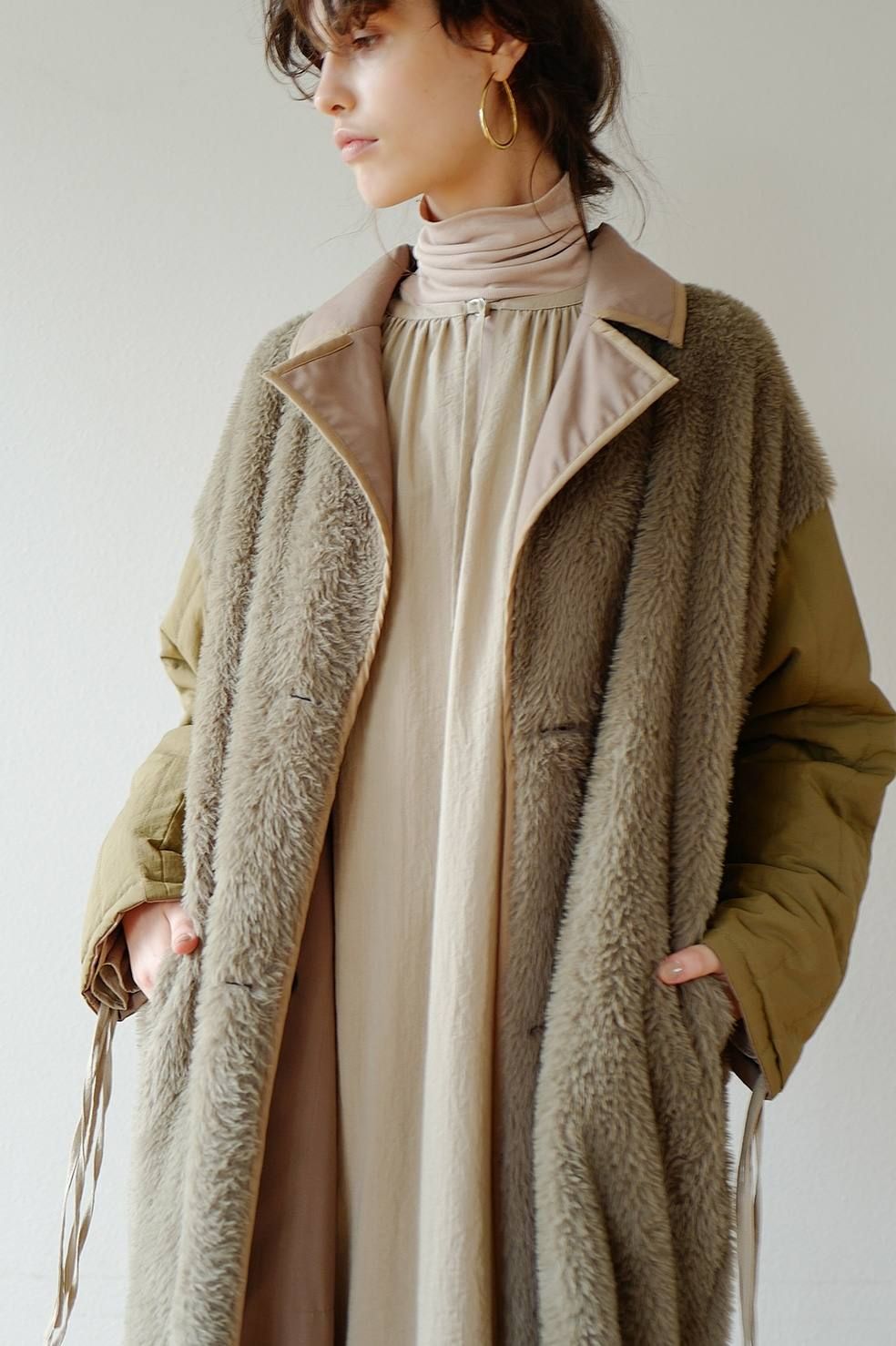 CLANE - リバーシブルミリタリーロングコート - REVERSIBLE MILITARY