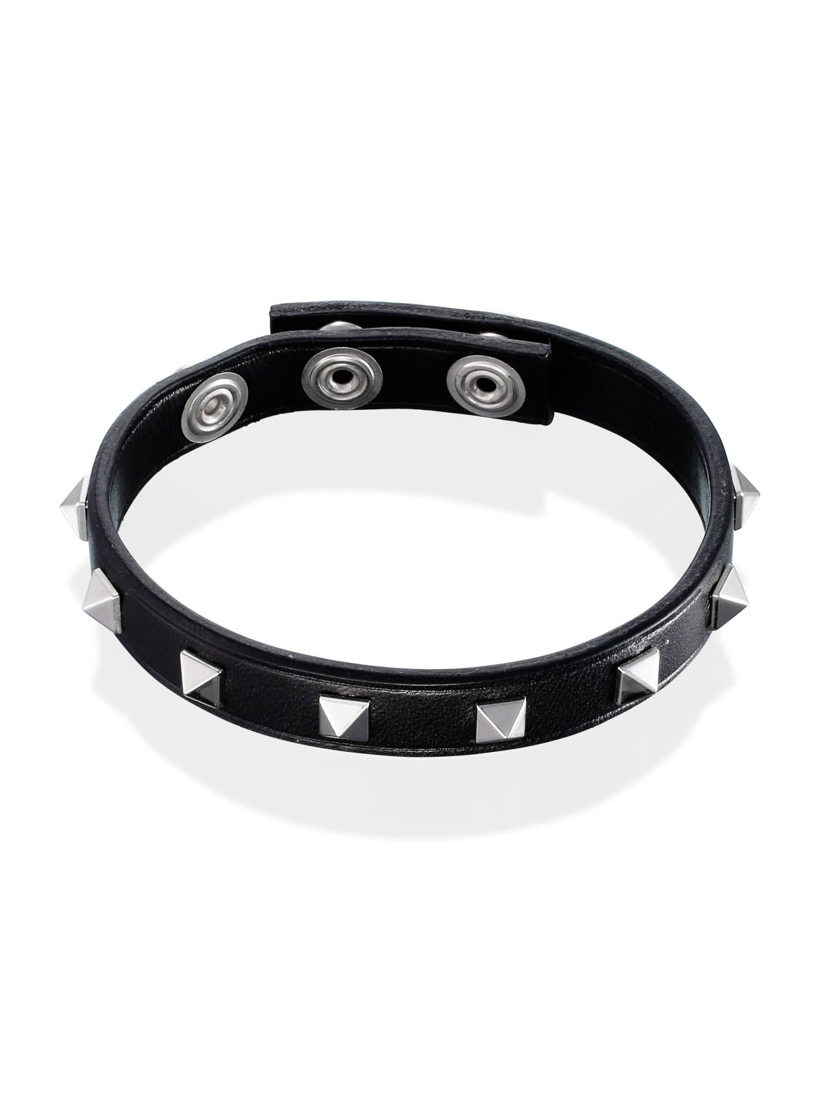 CAREERING - 藤原ヒロシコラボ レザーブレスレット - 四角錐 | ADDICT