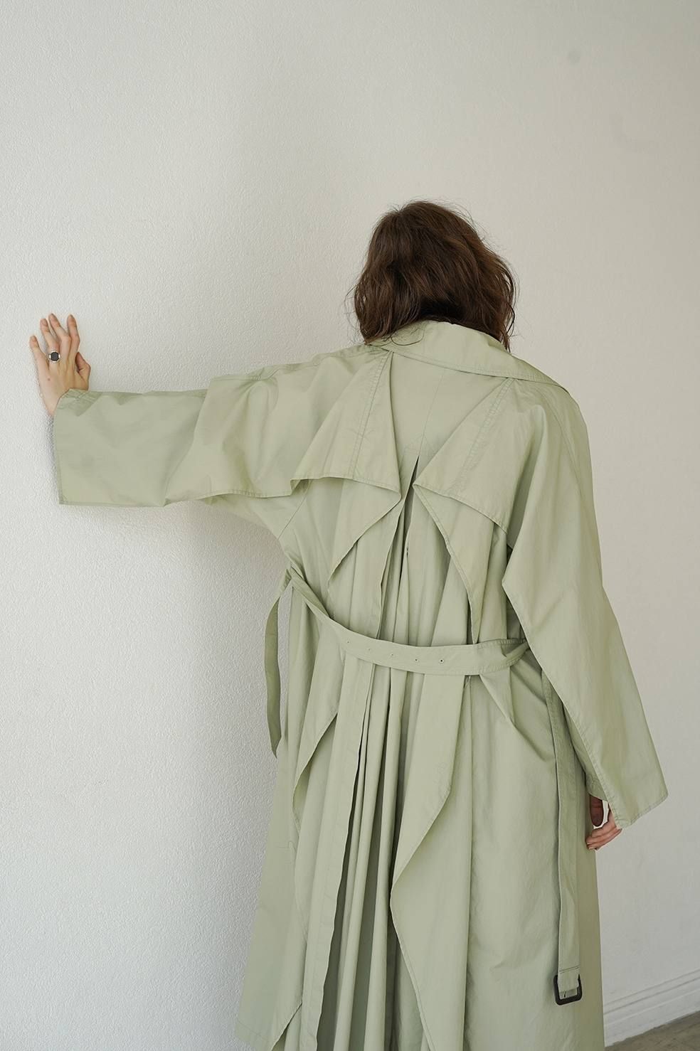 CLANE - トレンチコート - BACK FRILL SLEEVE TRENCH COAT - MINT