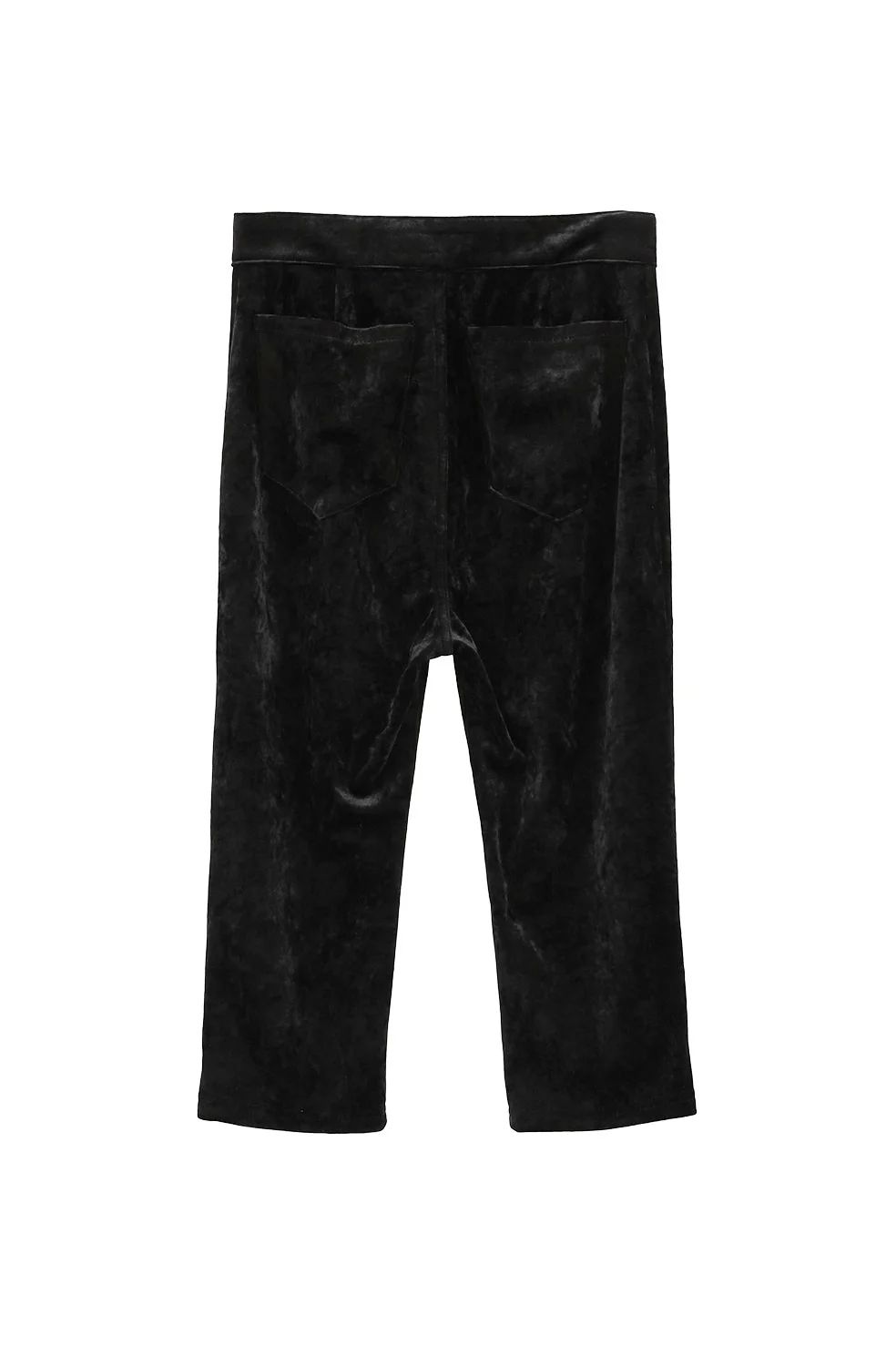 CLANE - ベロアカプリパンツ - VELOUR CAPRI PANTS BLACK | ADDICT WEB