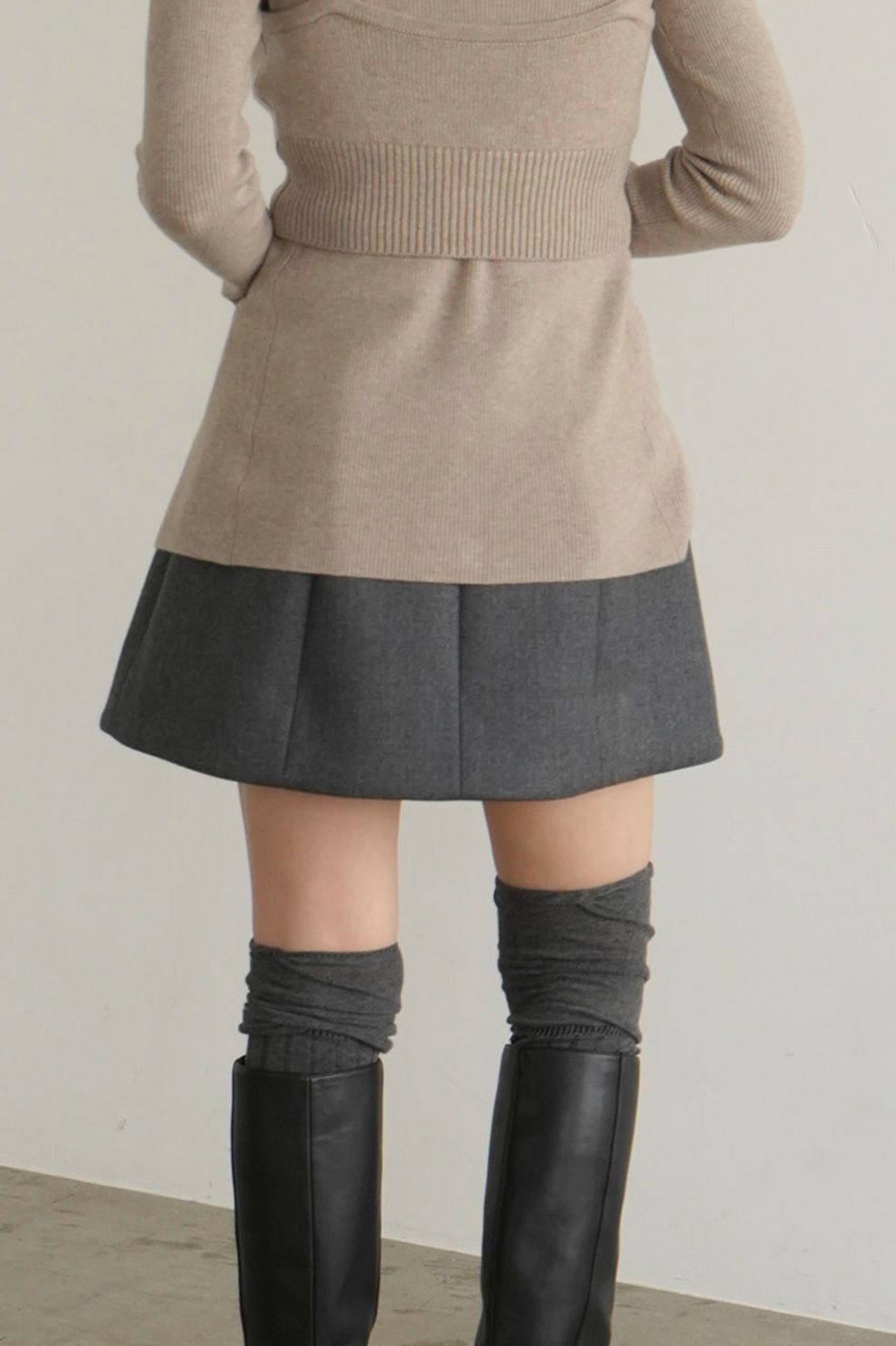CLANE - ミニスカート - CONSTRUCTIVE MINISKIRT - GREY | ADDICT WEB SHOP