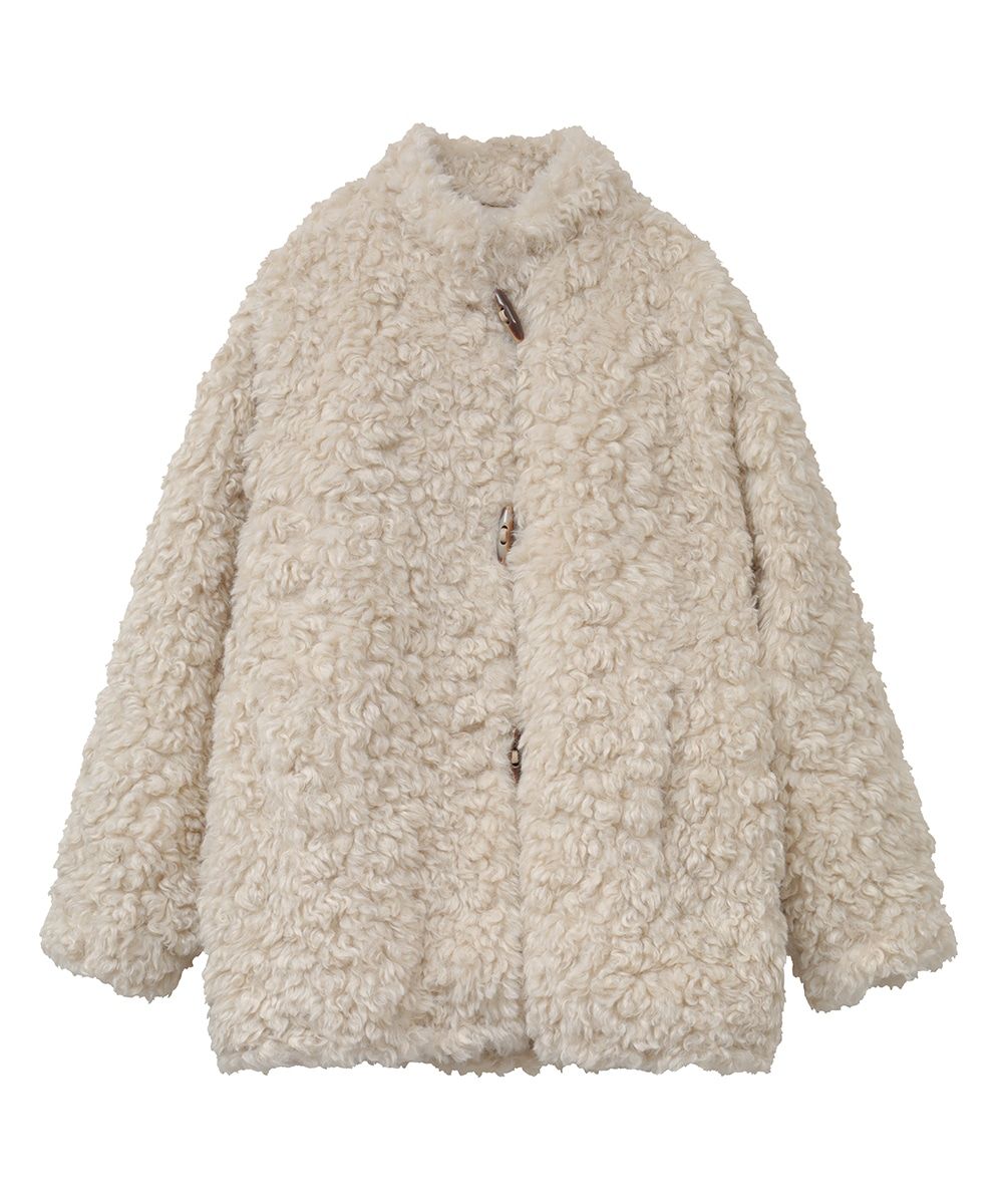 CLANE - カールファーショートコート - CURL FUR SHORT COAT - IVORY