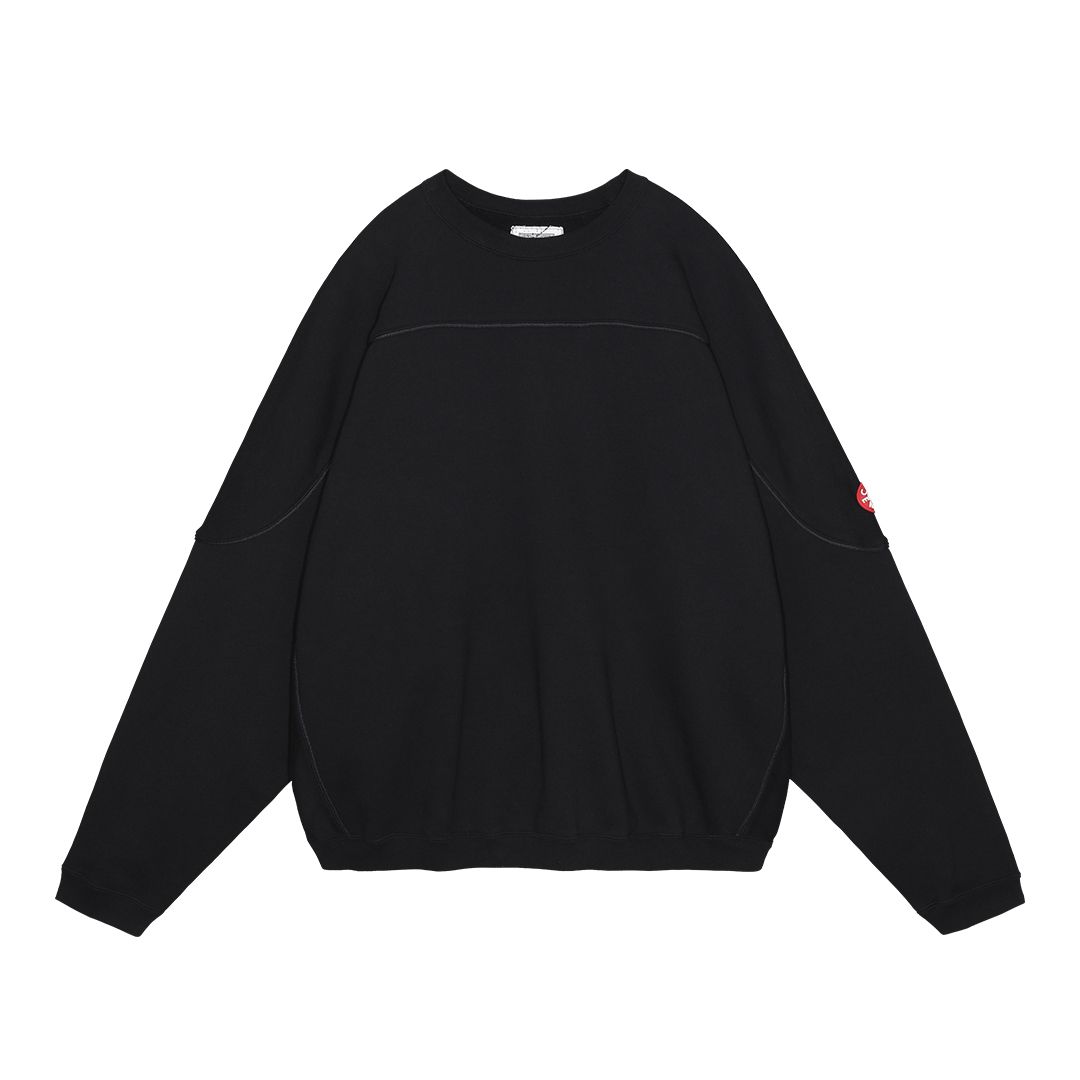 C.E - Cotton Track Crew Neck Black | ALTERFATE