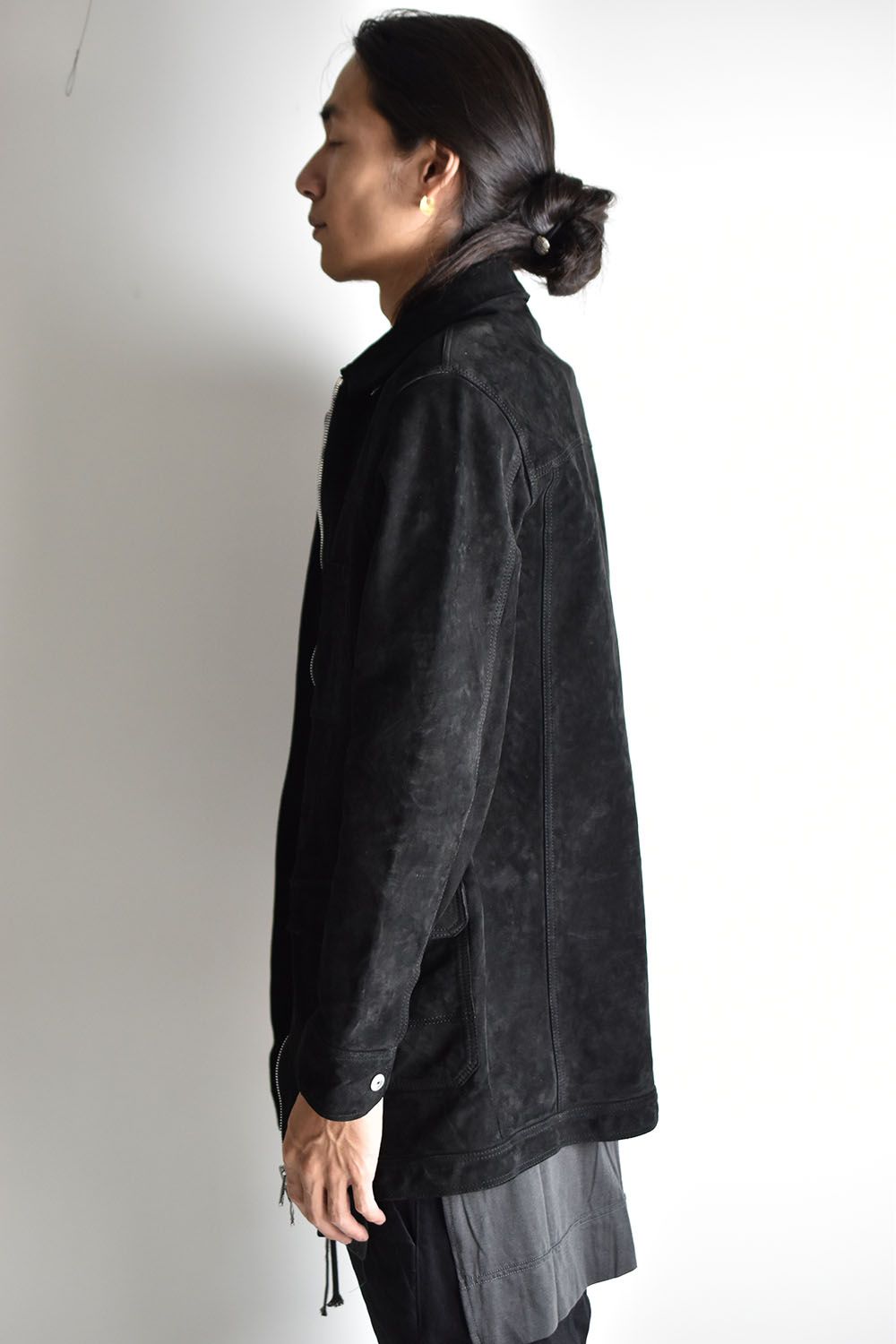 ISAMU KATAYAMA BACKLASH - Japan Calf Suede Coverall Blouson