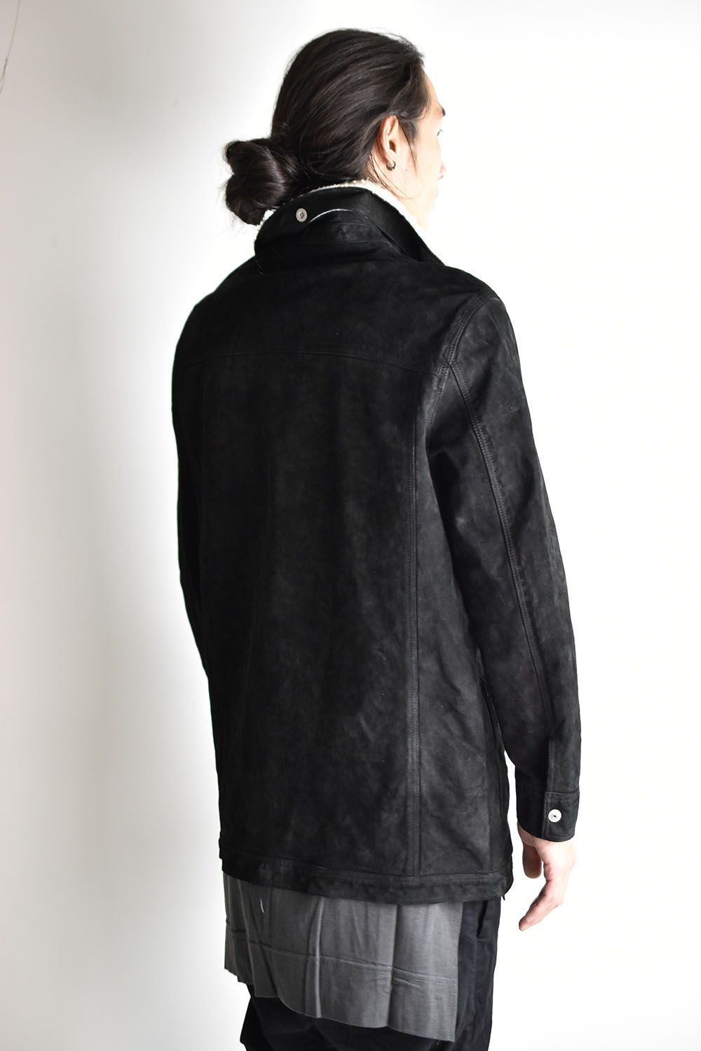 ISAMU KATAYAMA BACKLASH - Japan Calf Suede Coverall Blouson