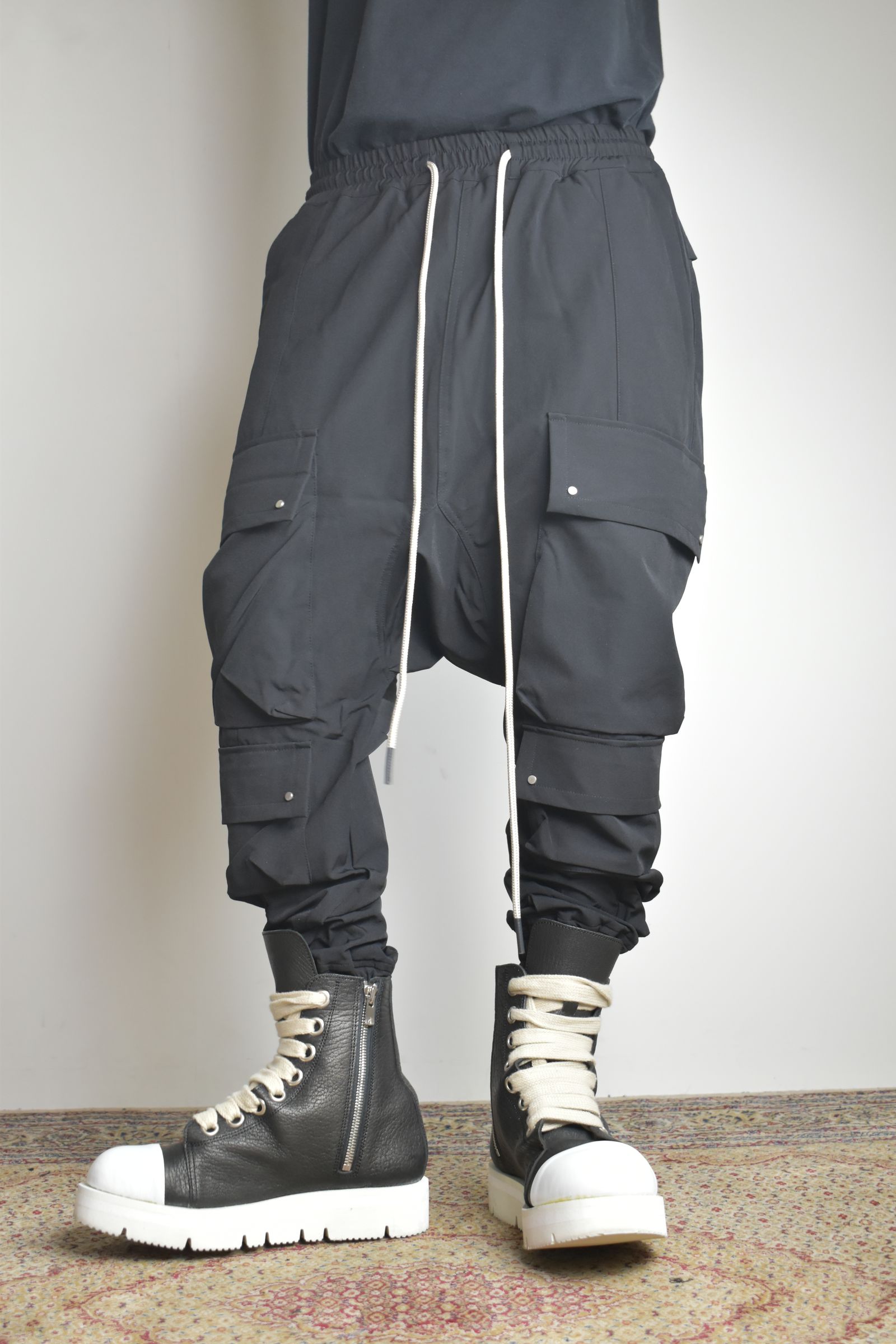 A.F ARTEFACT - Stretch Nylon Military Sarouel Pants