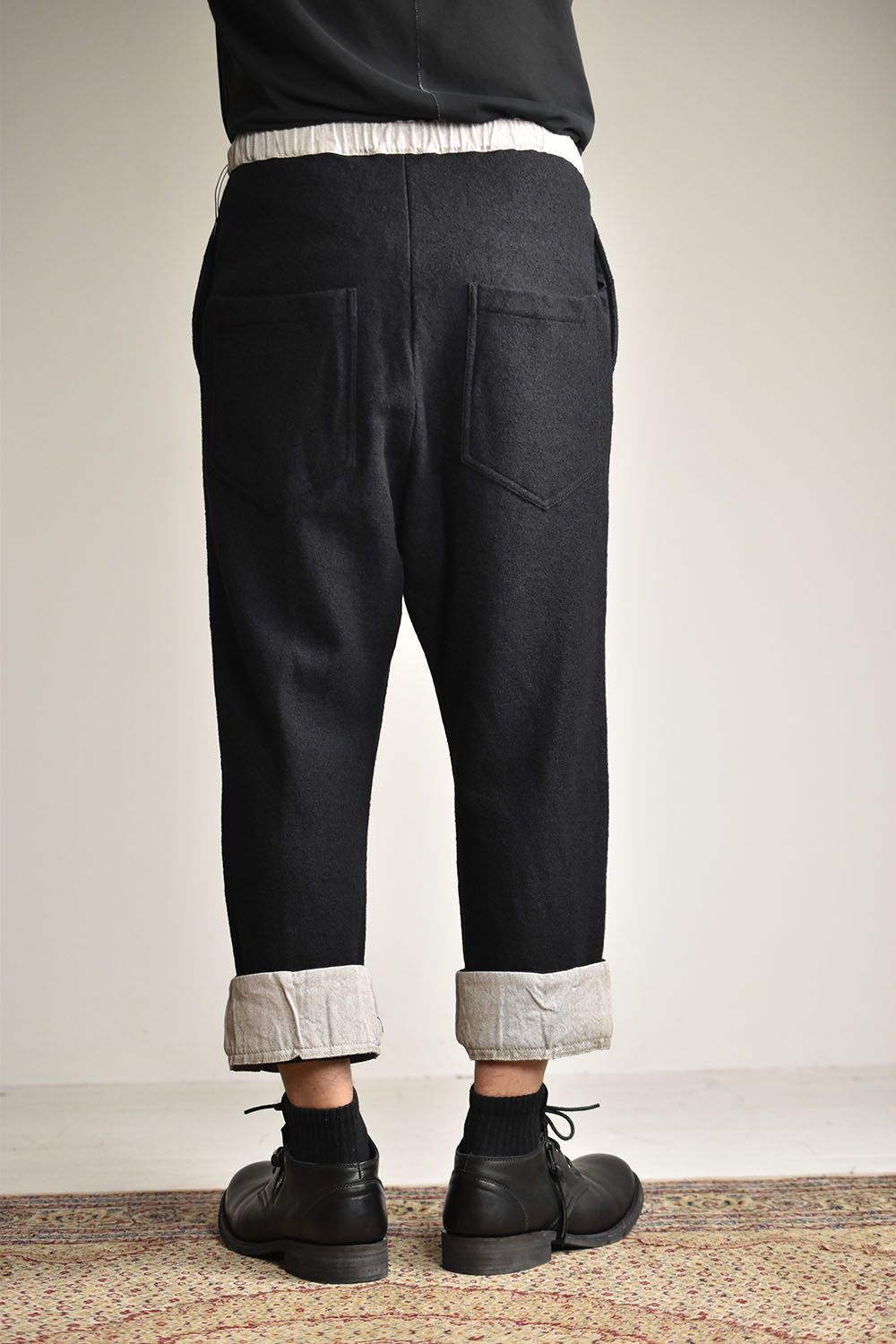 The Viridi-anne - FULLING WIDE CROPPED TROUSERS