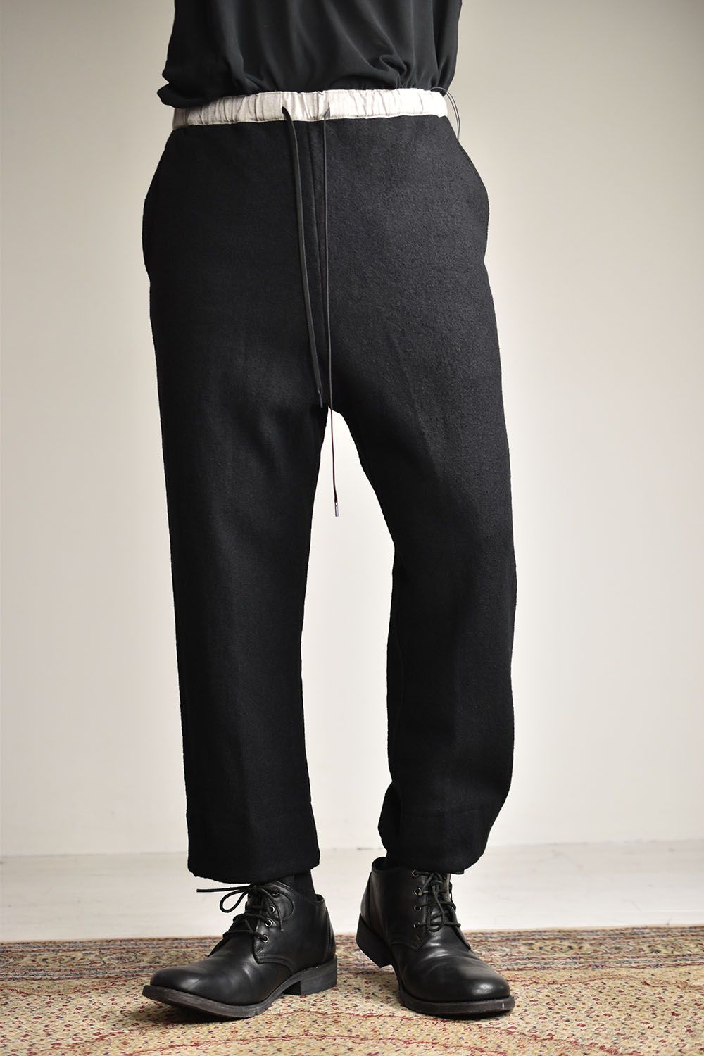 The Viridi-anne - FULLING WIDE CROPPED TROUSERS