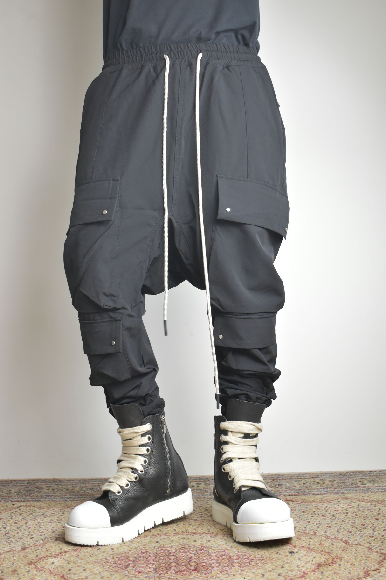 A.F ARTEFACT - Stretch Nylon Military Sarouel Pants