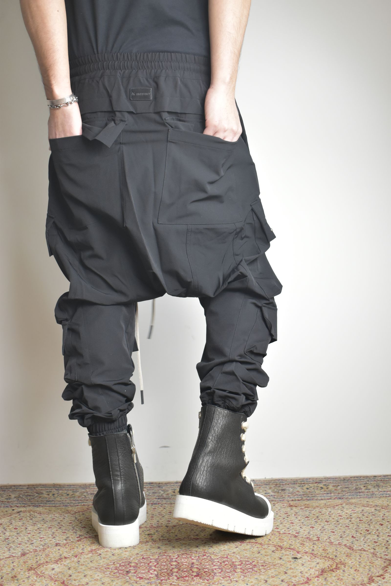 A.F ARTEFACT - Stretch Nylon Military Sarouel Pants
