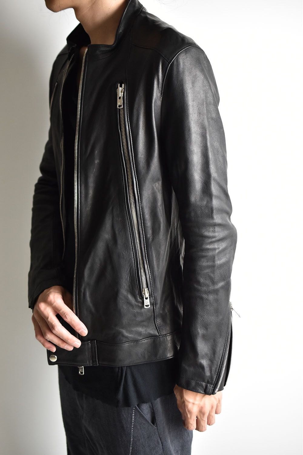 RIPVANWINKLE 定価¥239,800 ディアスキンレザーライダース鹿革