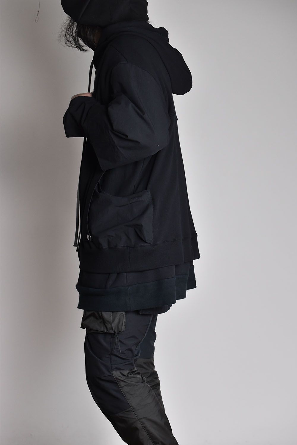 A.F ARTEFACT - Combi Layered Zip Hoodie