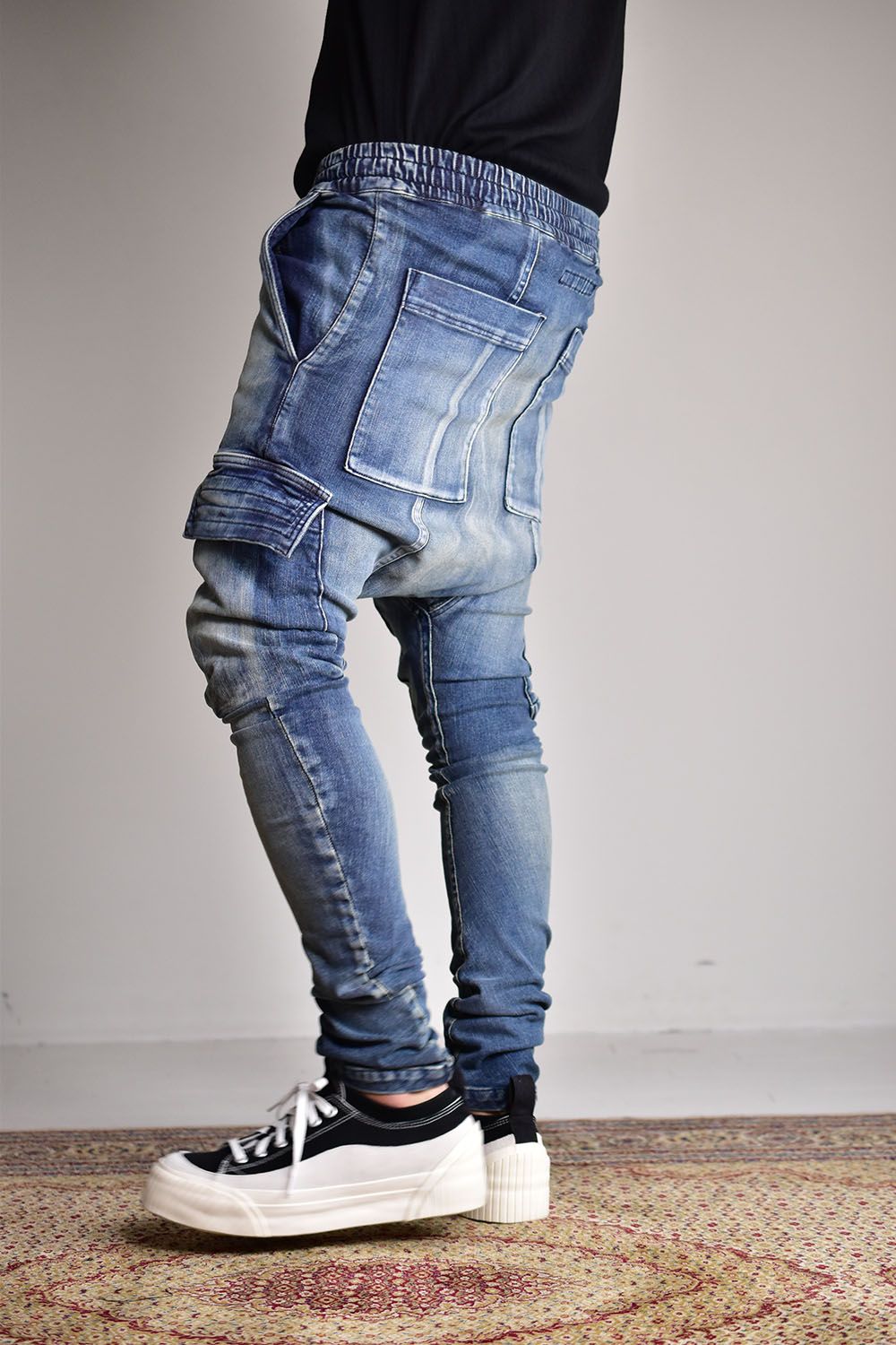 A.F ARTEFACT - Denim Sarouel Skinny Long Pants