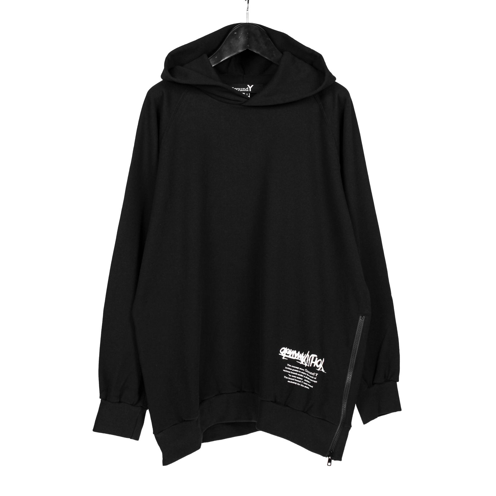 Ground Y - Ground Y | Yohji Yamamoto Upside Down LOGO Side Zipper