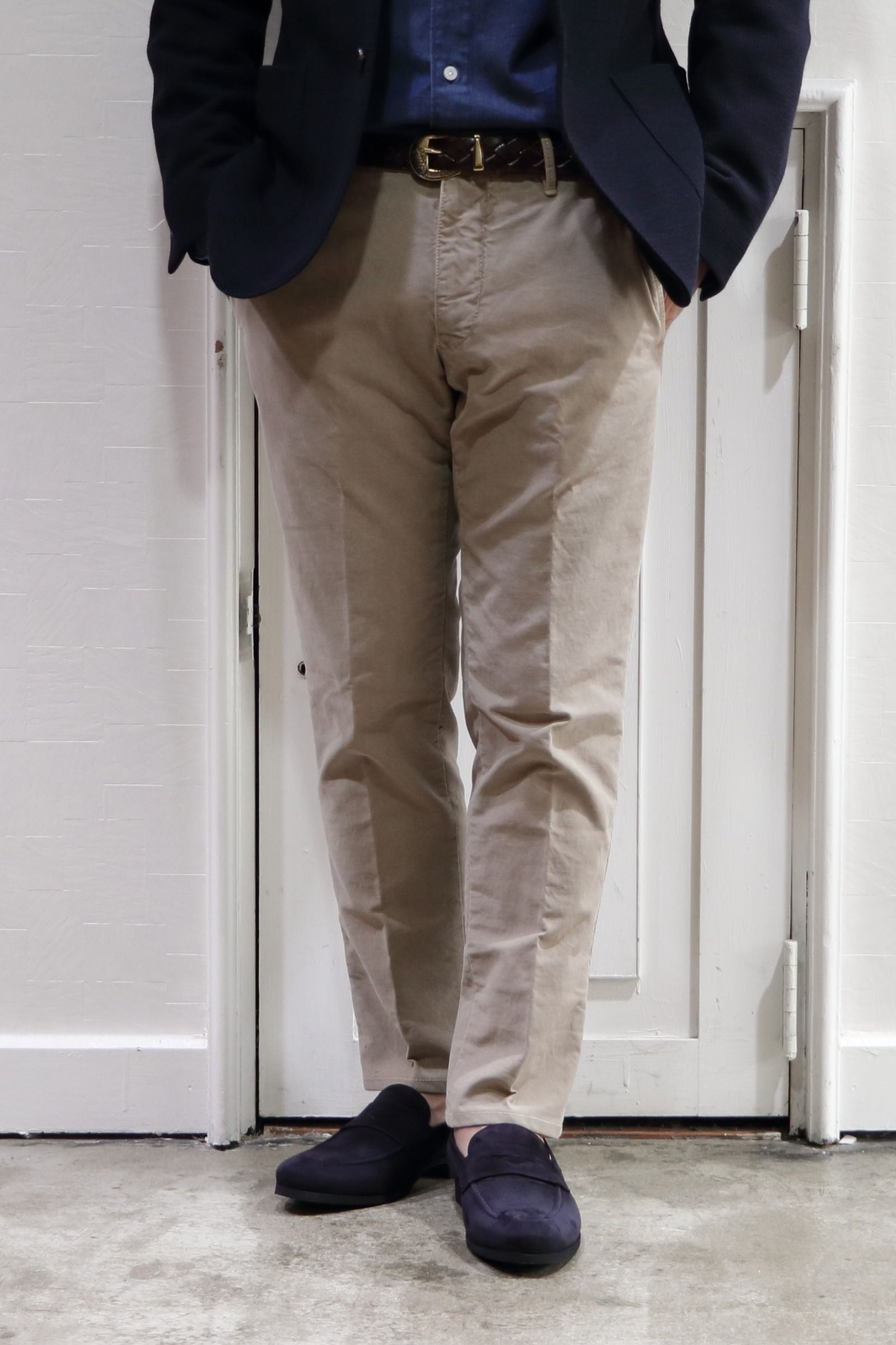 INCOTEX - INCOTEX SLACKS (100型) SLIM FIT ガーメントダイコットン