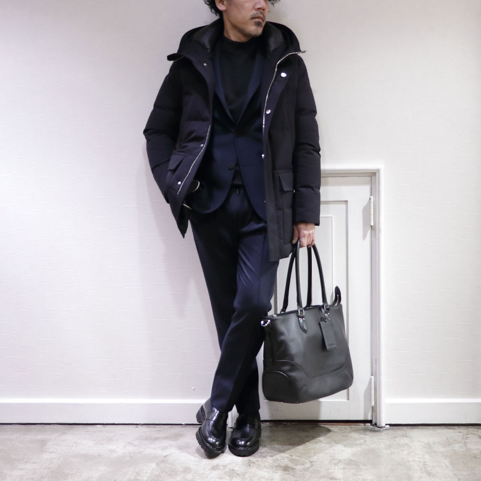 AOURE - アウール セットアップジャージを使用したビジネススタイル