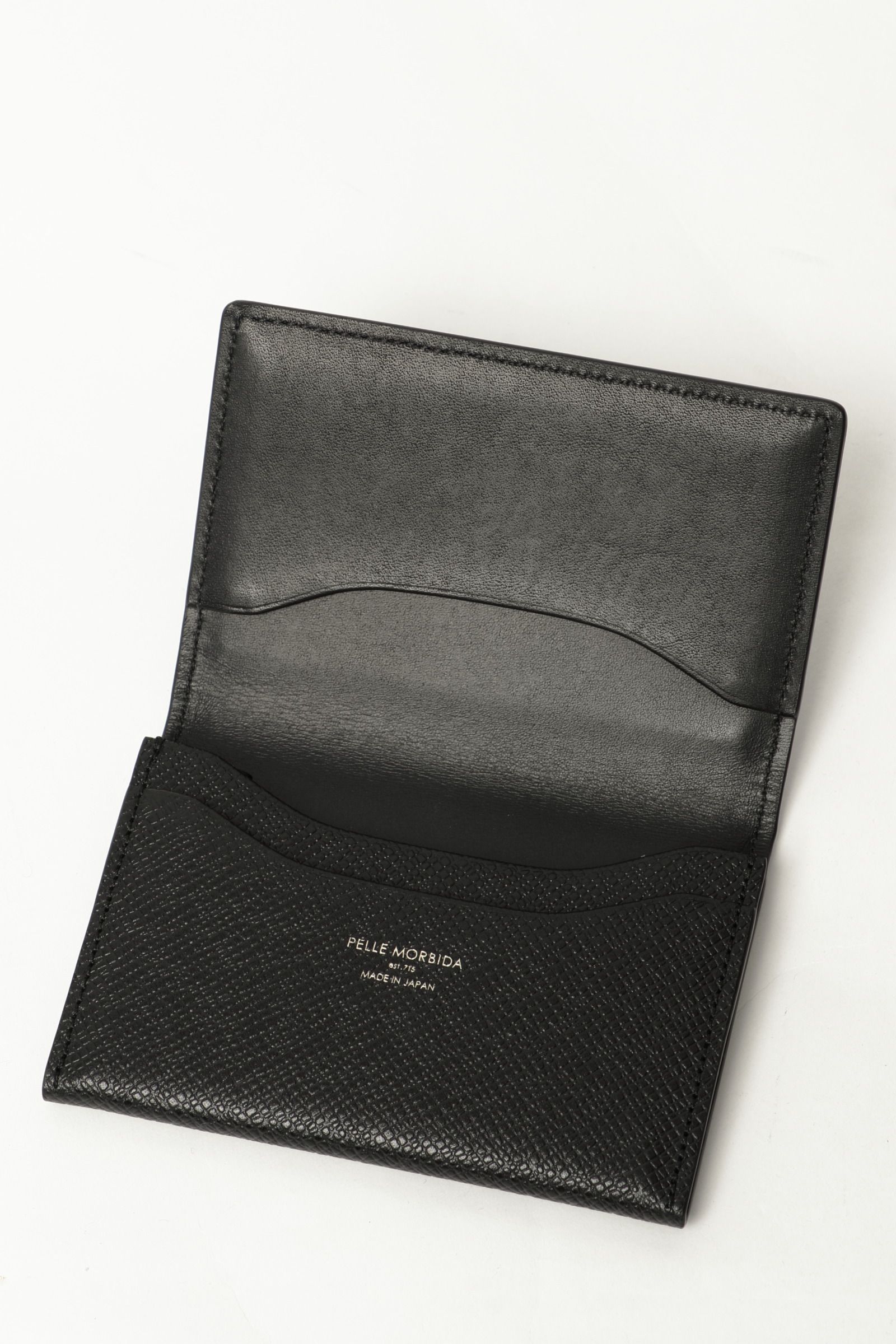 PELLE MORBIDA - Barca バルカ クロム鞣し 型押しレザー 名刺入れ