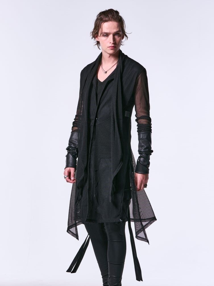 kiryuyrik - 17Stoal / Opal加工生地ストール / ブラック | BRYAN