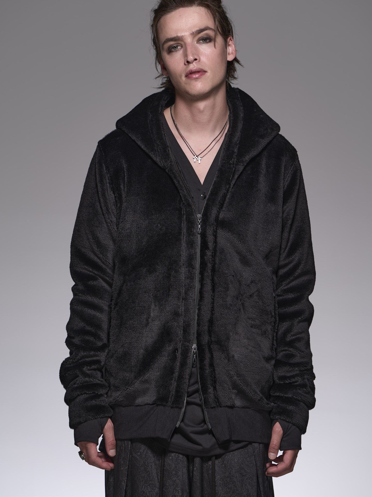 kiryuyrik - ShortFur ZippHoodie / ショートファージップパーカー