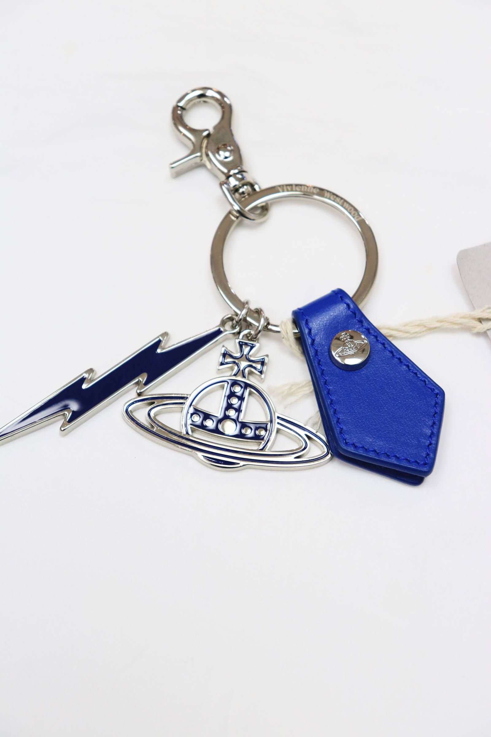 Vivienne Westwood - ライトニング ボルト キーリング/BLUE【Vivienne