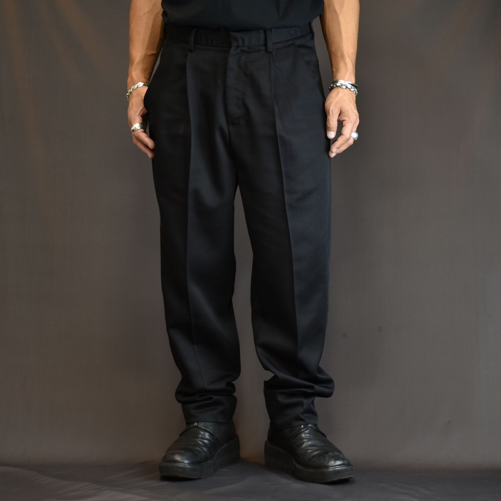 MINEDENIM - T.Wool Denim Tapered TRS (BLK) | chord online store