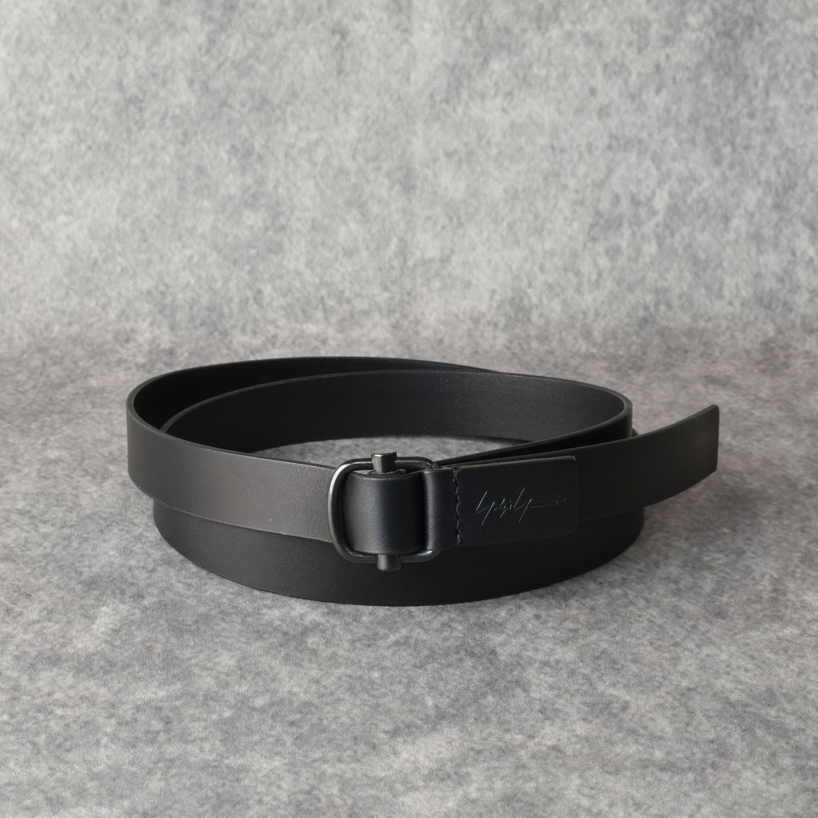 yohji yamamoto - MAT SOFT OIL 25MM FREE BELT （BLACK） / 25MM