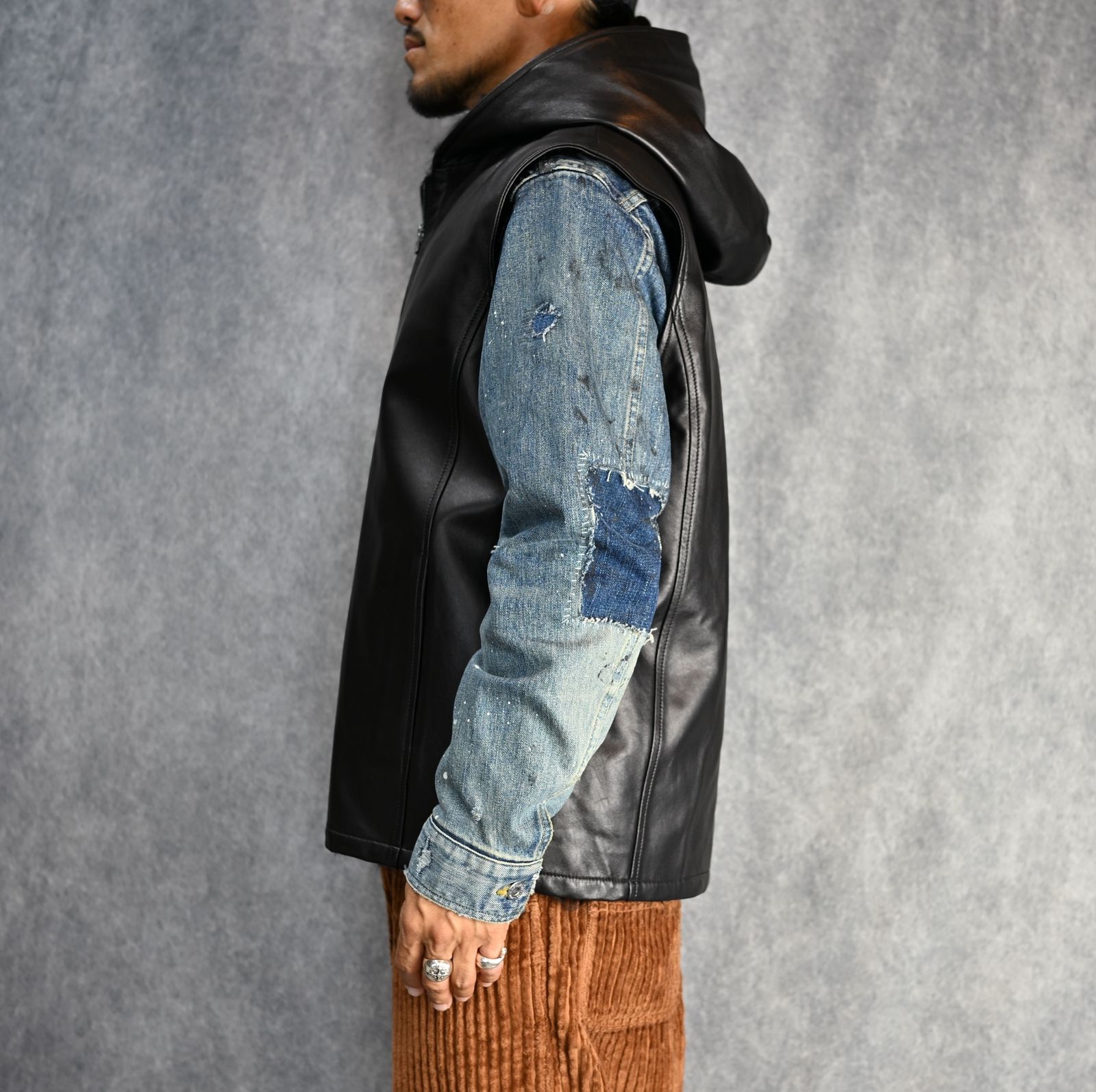 ISAMU KATAYAMA BACKLASH - カルガンラム + シープレザー フーディー