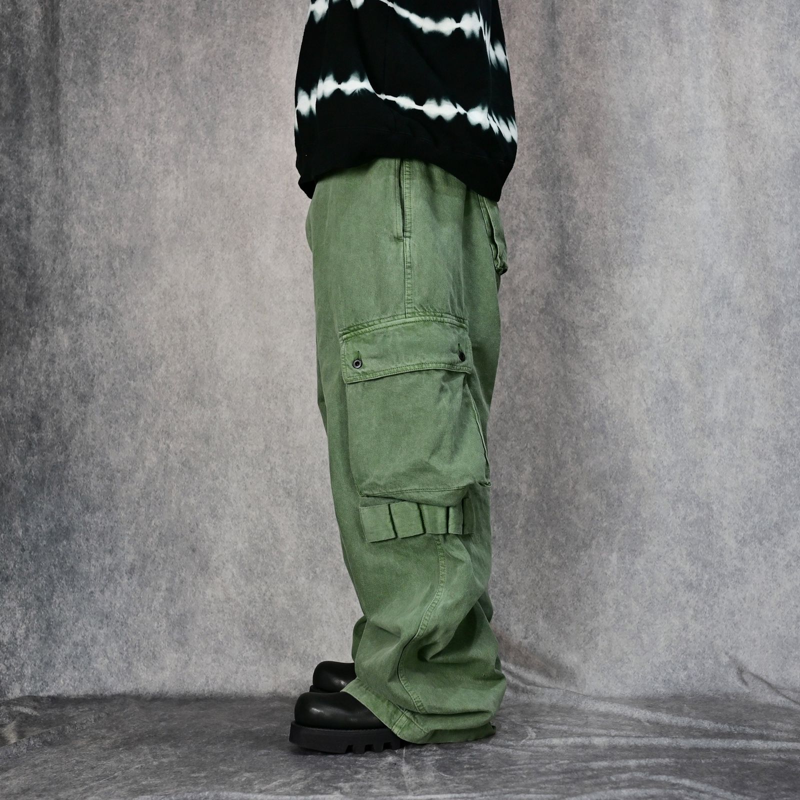 MINEDENIM - Denim Wide Cargo PS （KHA） / デニム ワイド カーゴ