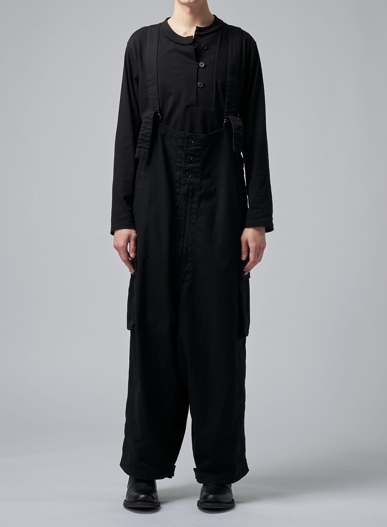 yohji yamamoto - M-WORK OVERALL (BLACK) オーバーオール | chord