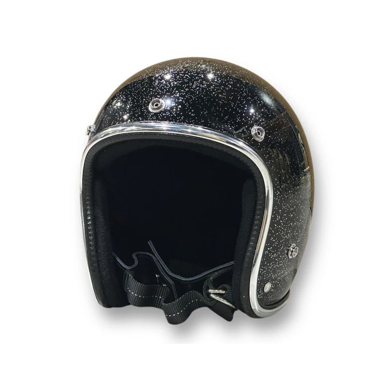 NoBudz - 再販売通知リクエスト可 | GLITTER 3/4 HELMET (BLACK