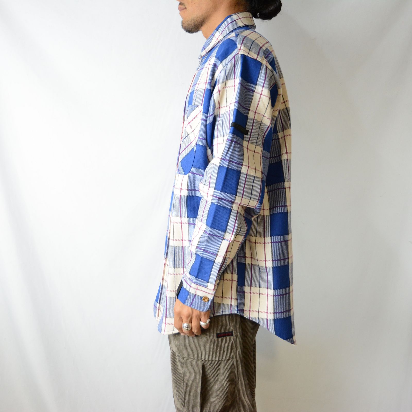 N.HOOLYWOOD - BIG MAC チェックシャツ （BLUE） / チェックシャツ