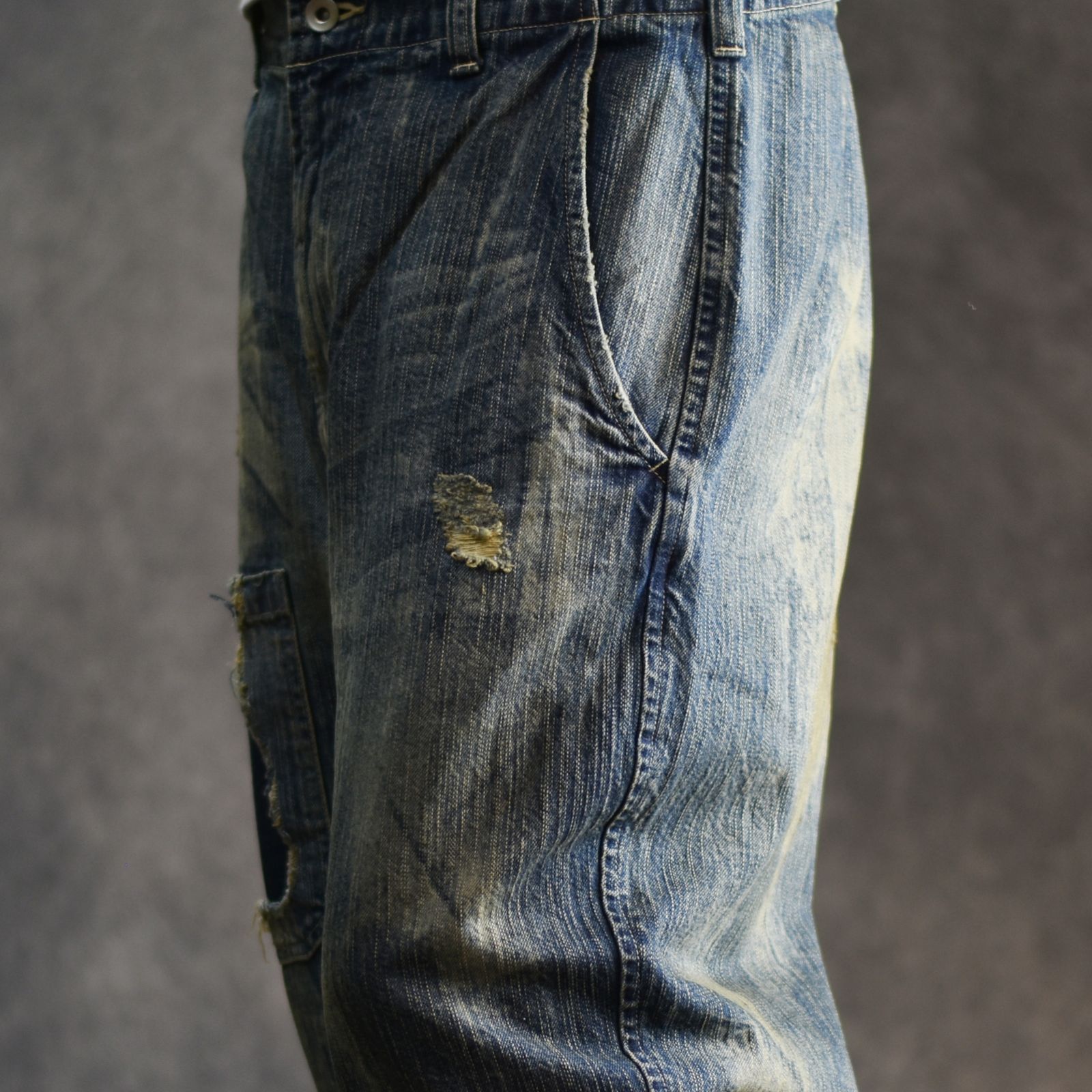 Porter Classic - STEINBECK DENIM POCKET PANTS VINTAGE CUSTOM (BLUE