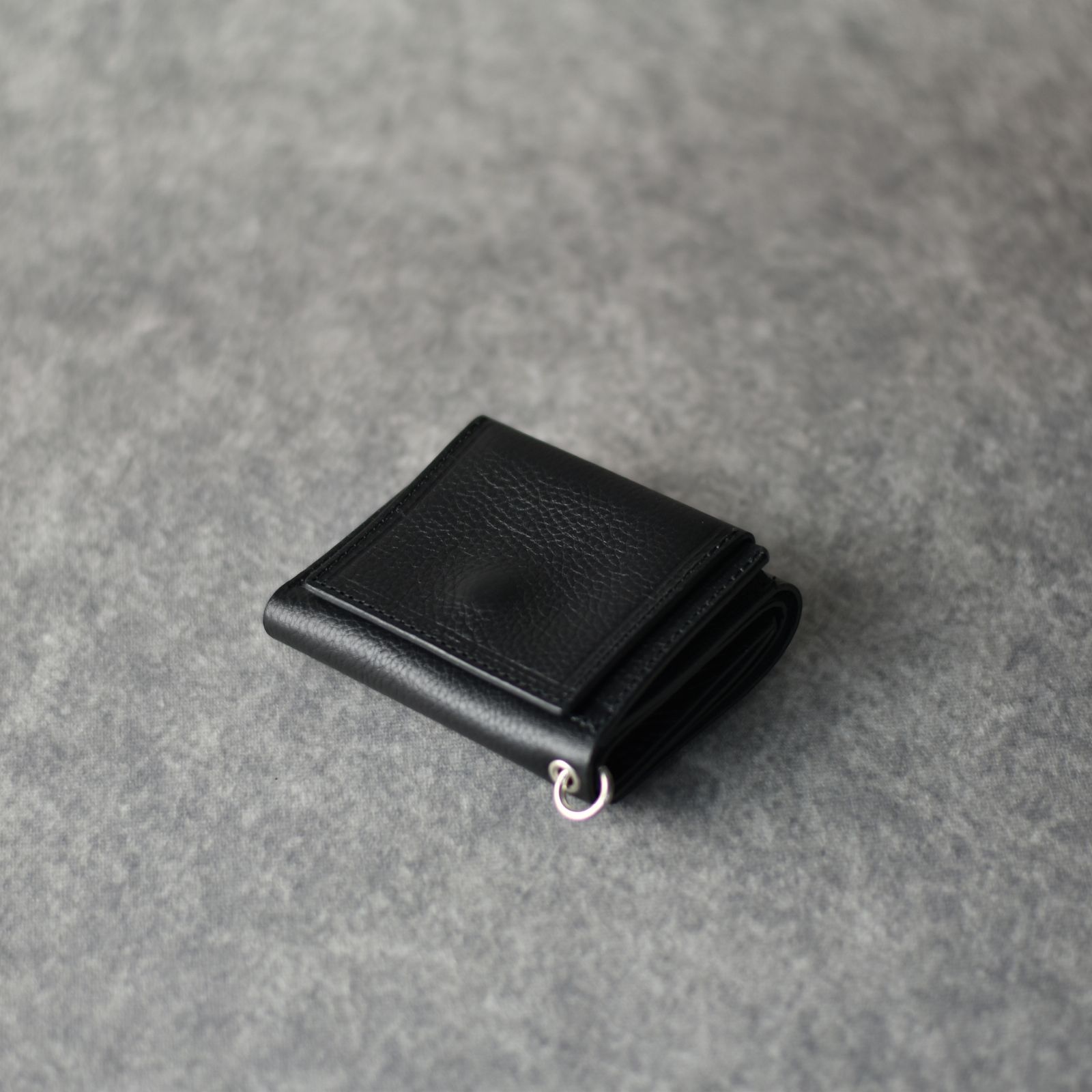 CALEE - STUDS LEATHER MULTI WALLET (BLACK) / スタッズ レザー