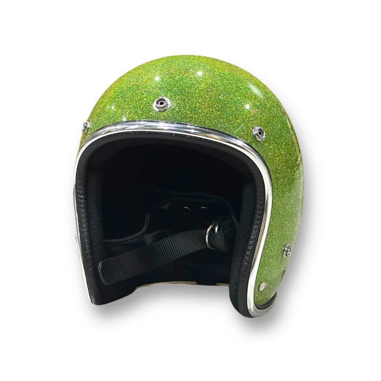 NoBudz - 再販売通知リクエスト可 | GLITTER 3/4 HELMET (GREEN