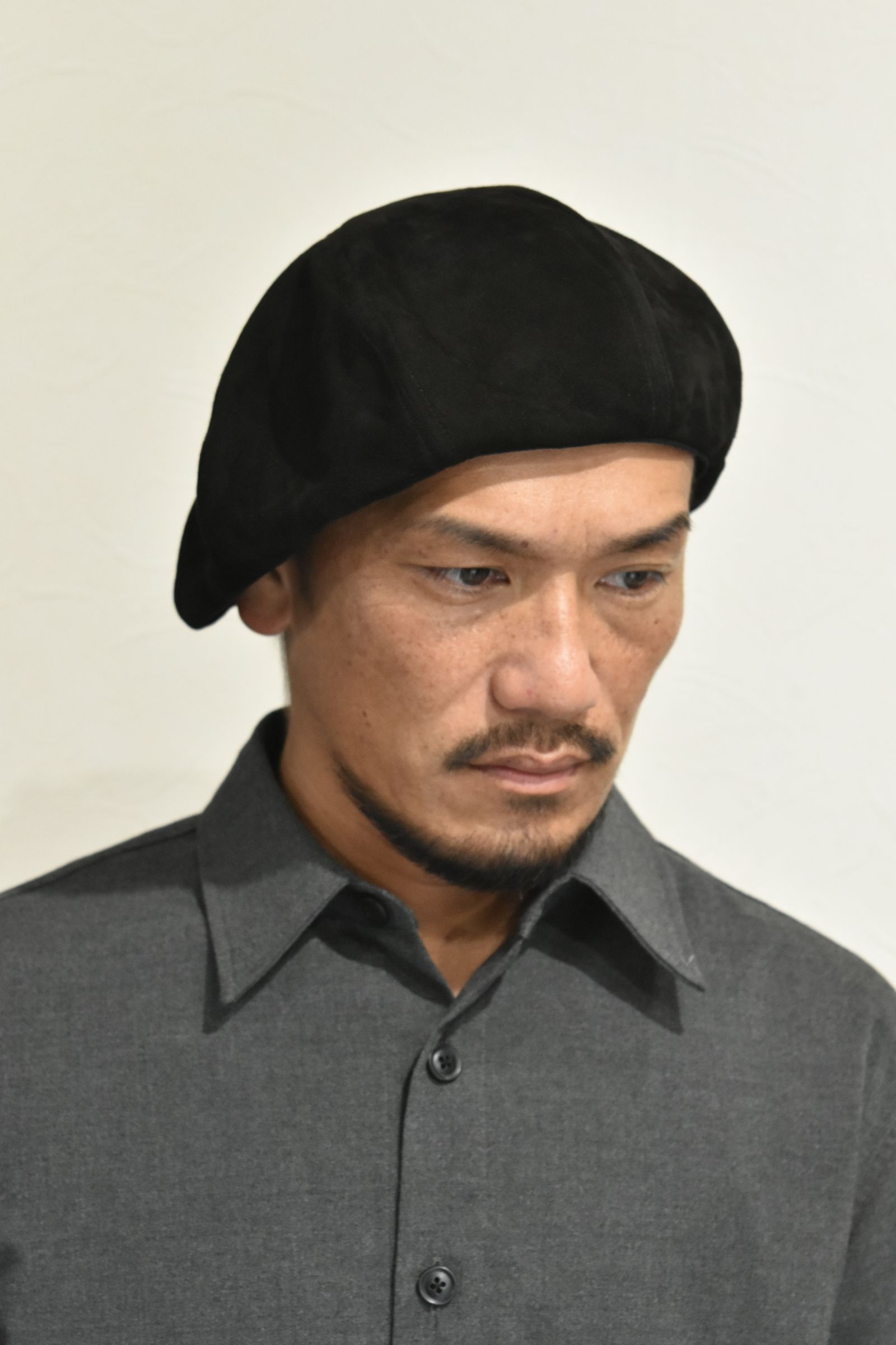 ISAMU KATAYAMA BACKLASH - chord 別注 カンガルースエード ベレー