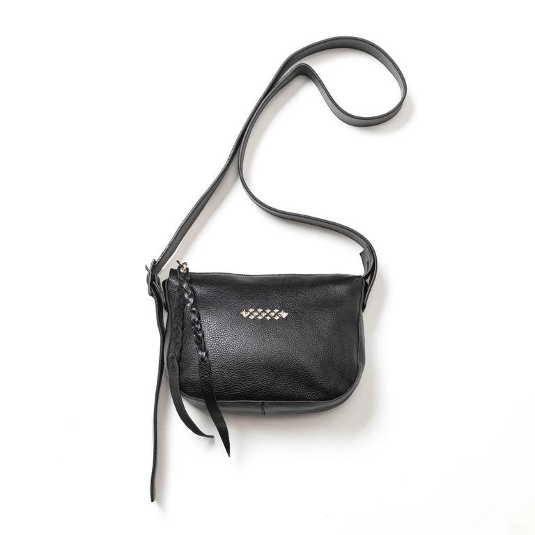 CALEE - STUDS LEATHER SHOULDER BAG ＜REGULAR＞ (BLACK) / スタッズ