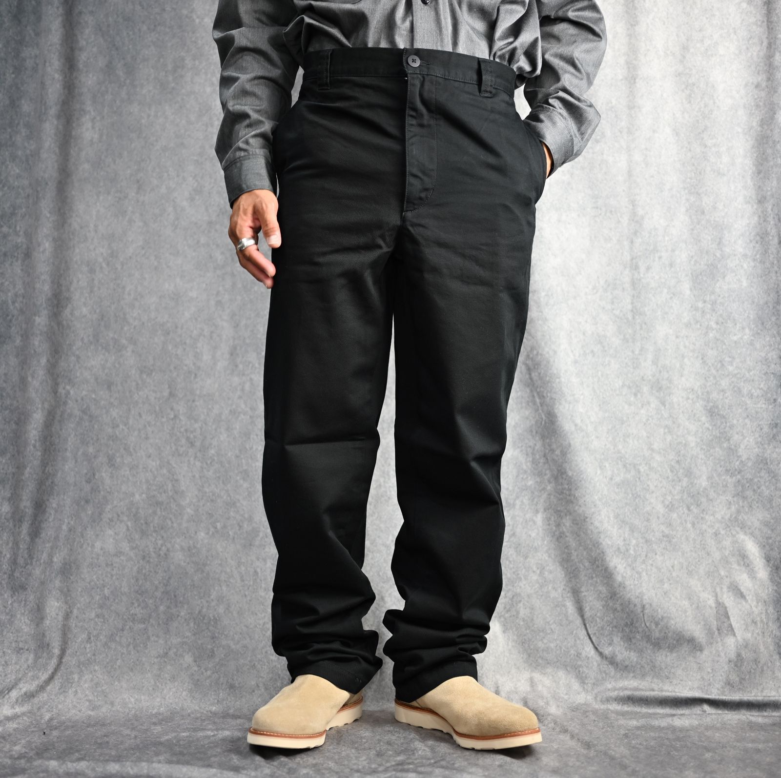 MINEDENIM - Washed Chino Type TRS （BLK） / ウォッシュド加工