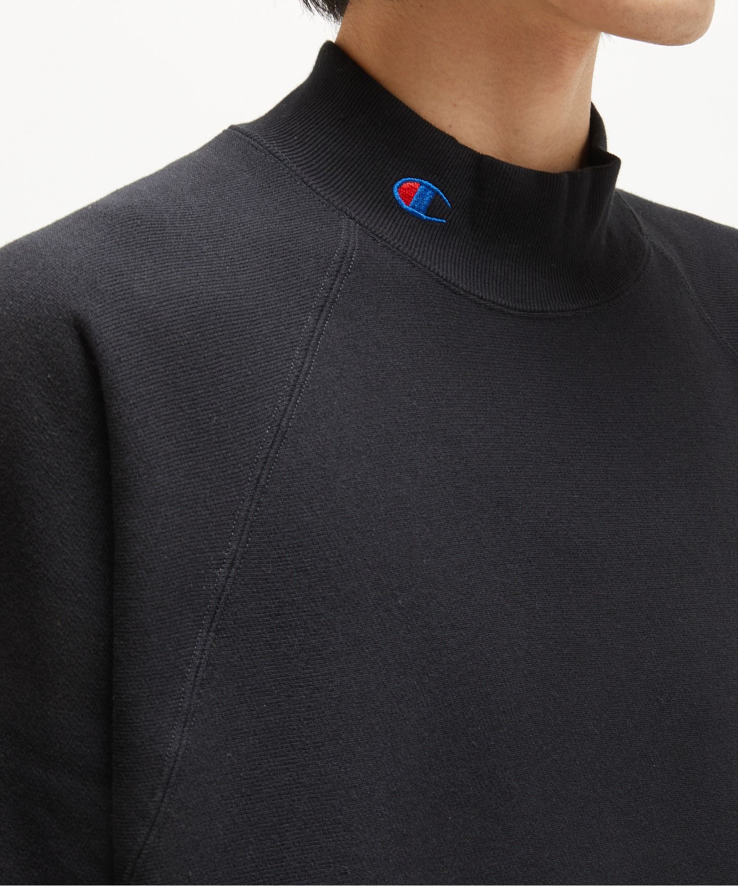 N.HOOLYWOOD - Champion MOCKNECK SWEATSHIRT （BLACK
